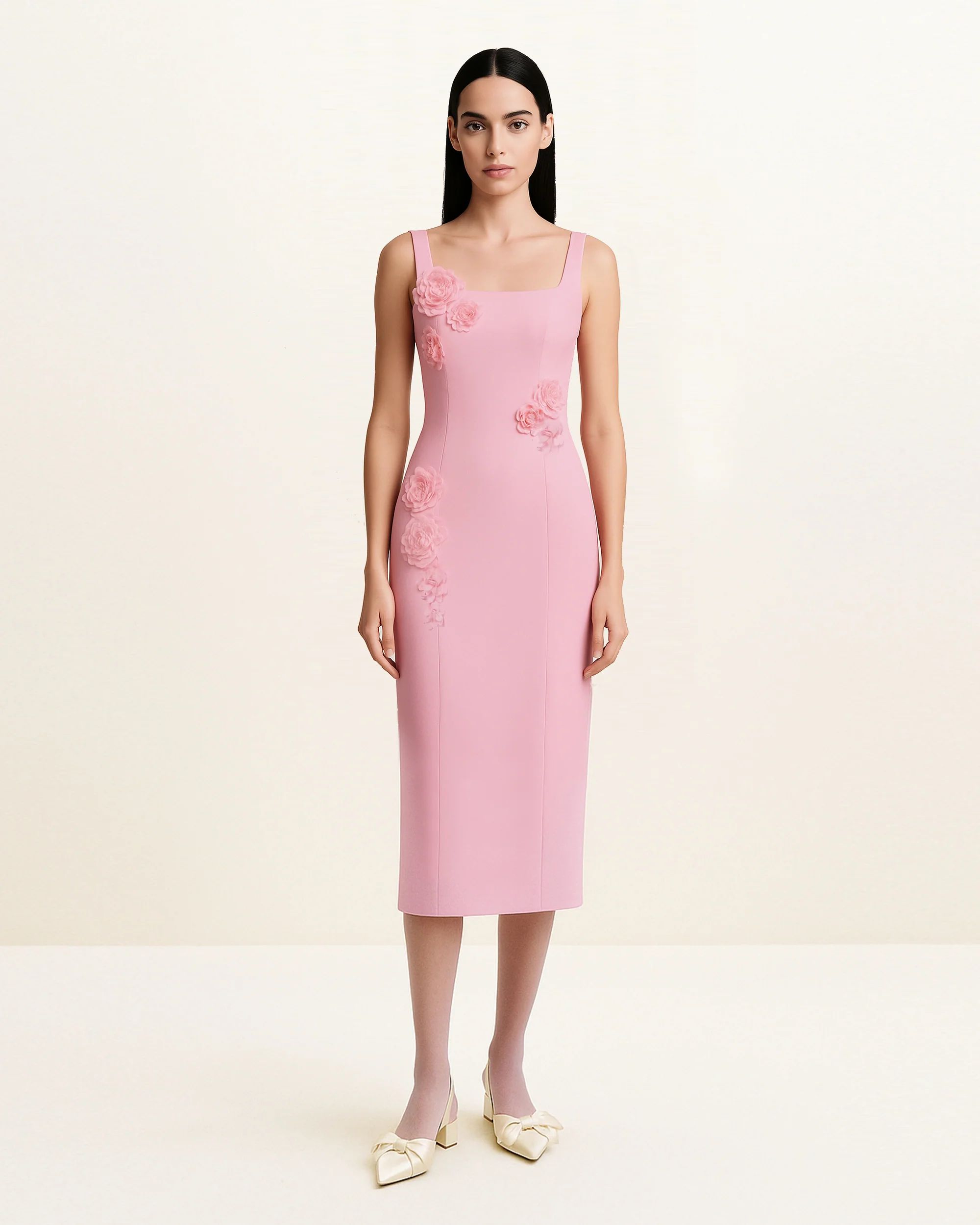Garden Grace Etuikleid – Rosa - Image 3