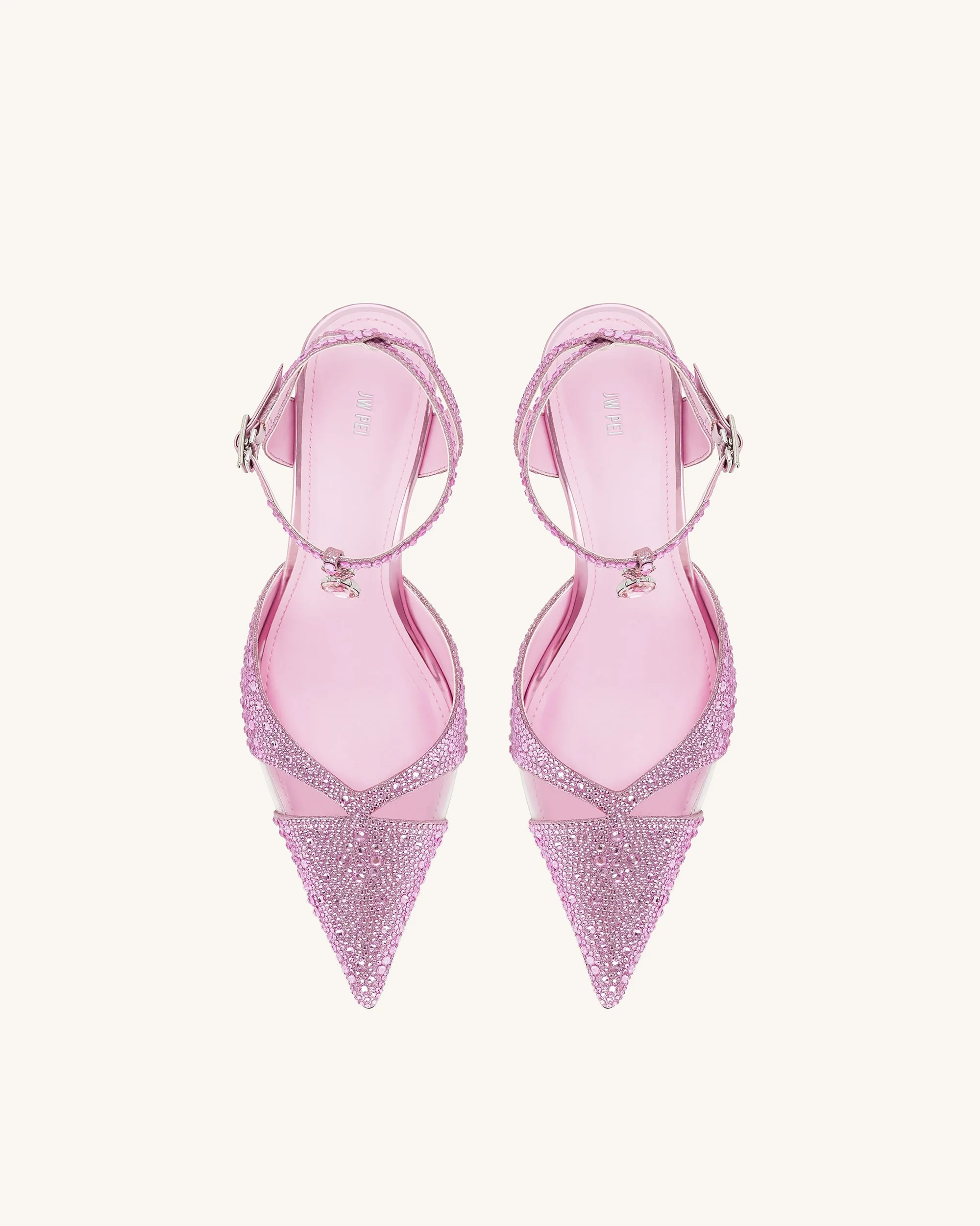 Haidi Künstliche Kristall-Pumps - Rosa - Image 3