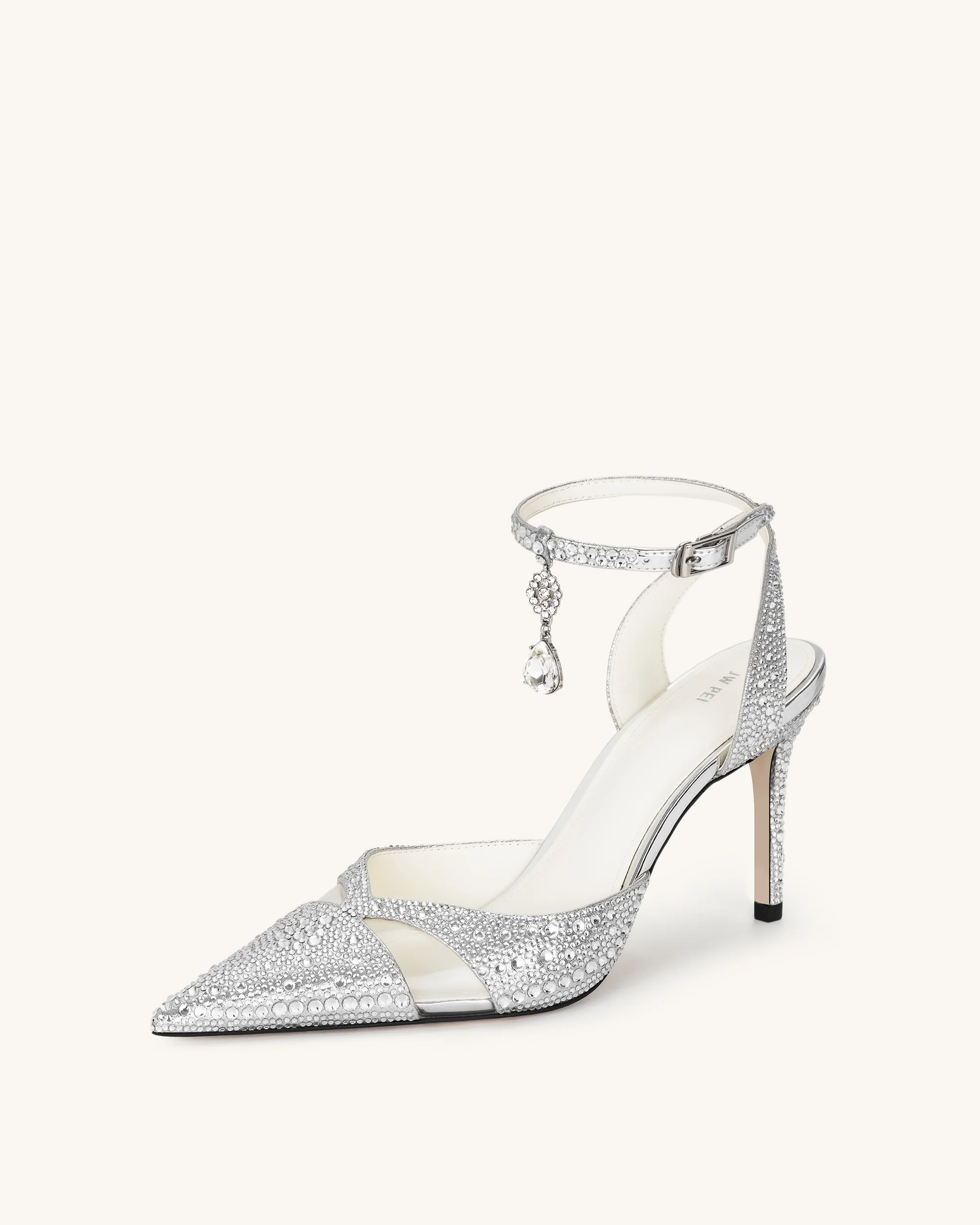 Haidi künstliche Kristall-Pumps - Silber - Image 4