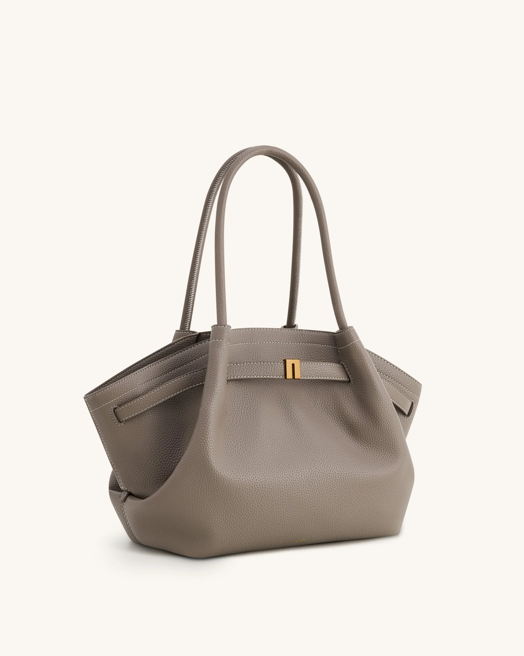 Hana Mittelgroße Tragetasche – Taupe - Image 3
