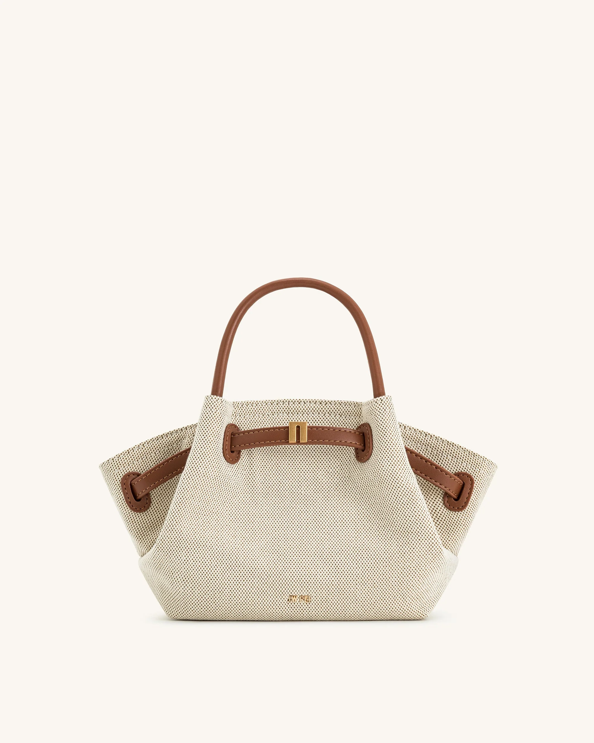 Hana Mini-Shopper - Braunes Canvas