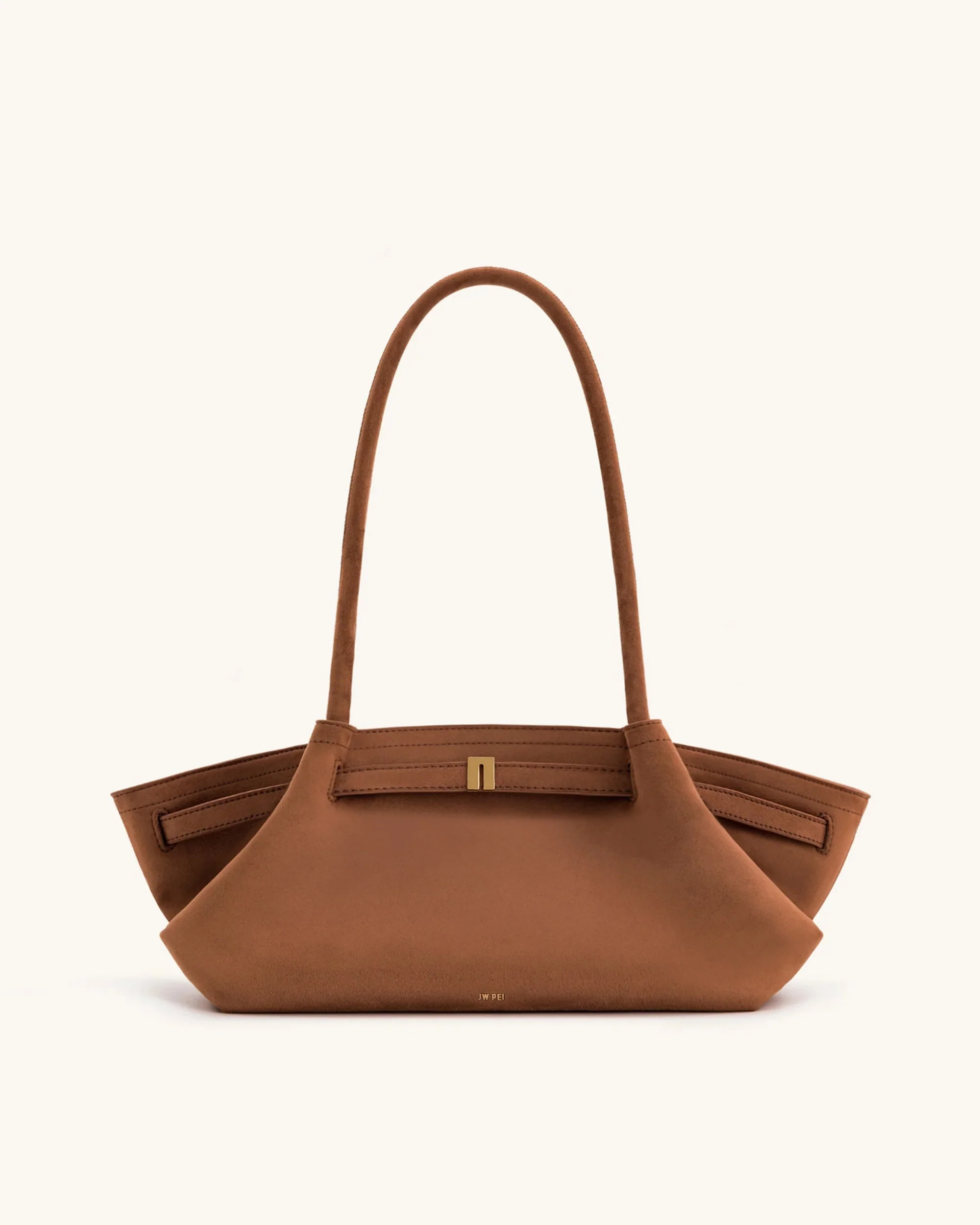 Hana Weite Kunstwildleder Tote Bag - Braun
