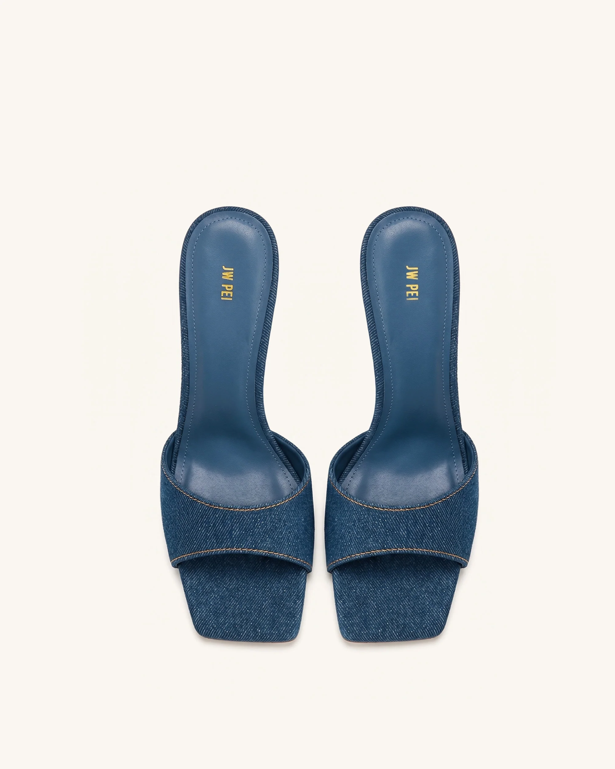Hannah Denim-Mule-Heels - Denimblau - Image 3