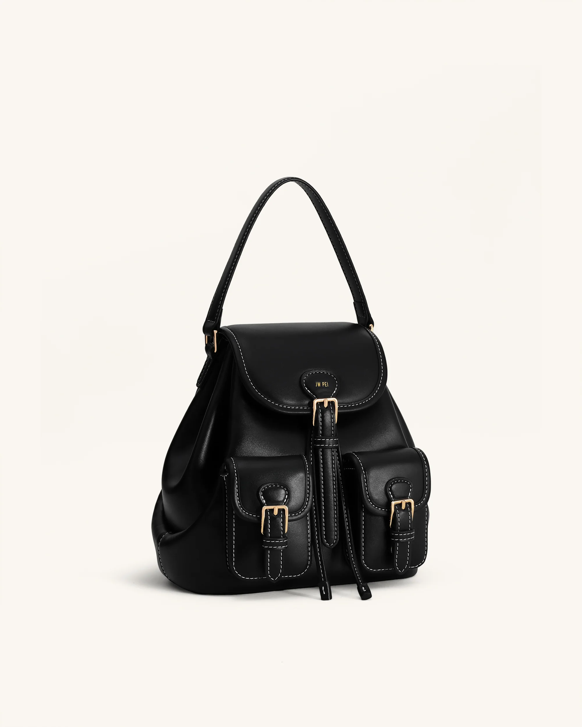 Harper Schnallentaschen-Rucksack - Schwarz - Image 2