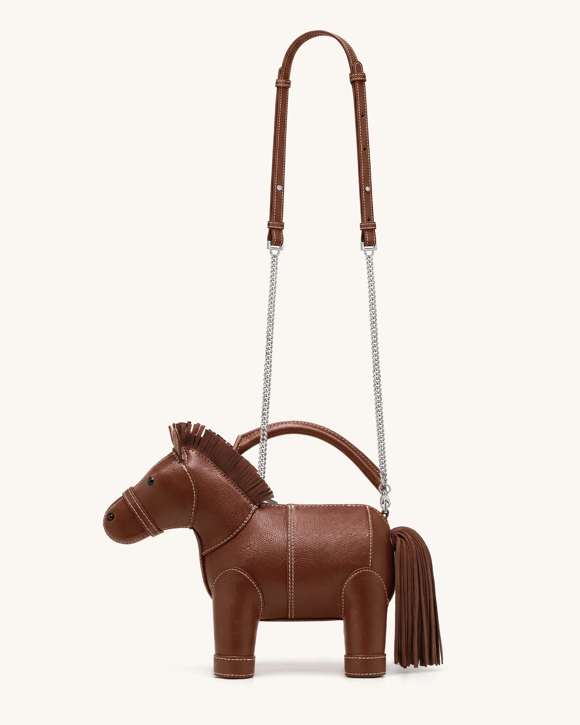 Harper Henkeltasche mit Pferdemotiv - Braun - Image 2