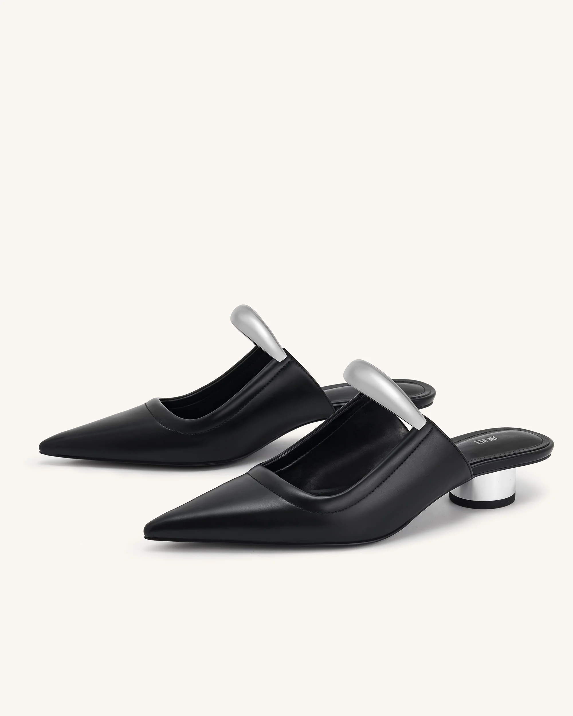 Helena Durchbrochene Mules - Schwarz - Image 7