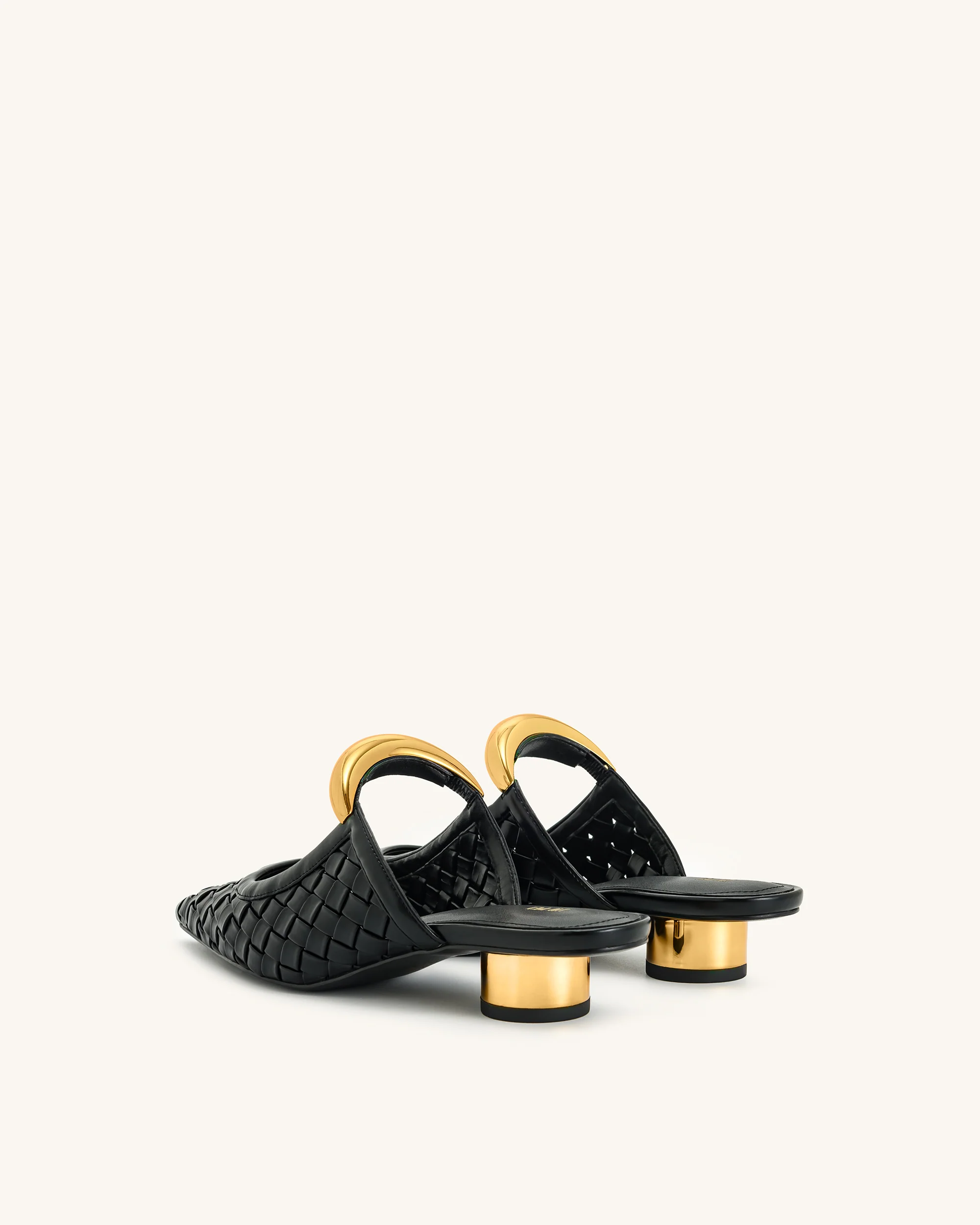 Helena Geflochtene Pierced Mules - Schwarz - Image 5