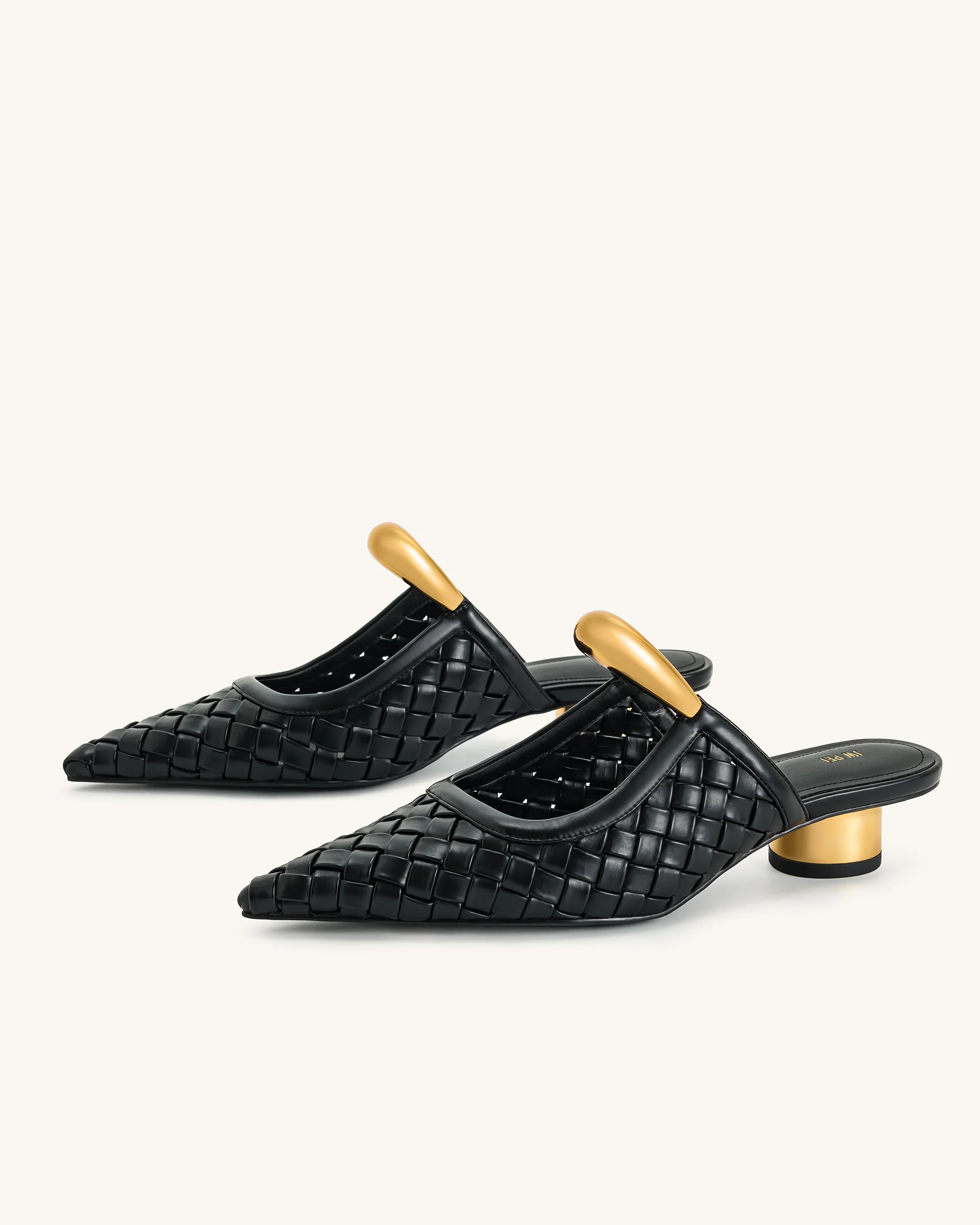 Helena Geflochtene Pierced Mules - Schwarz - Image 7