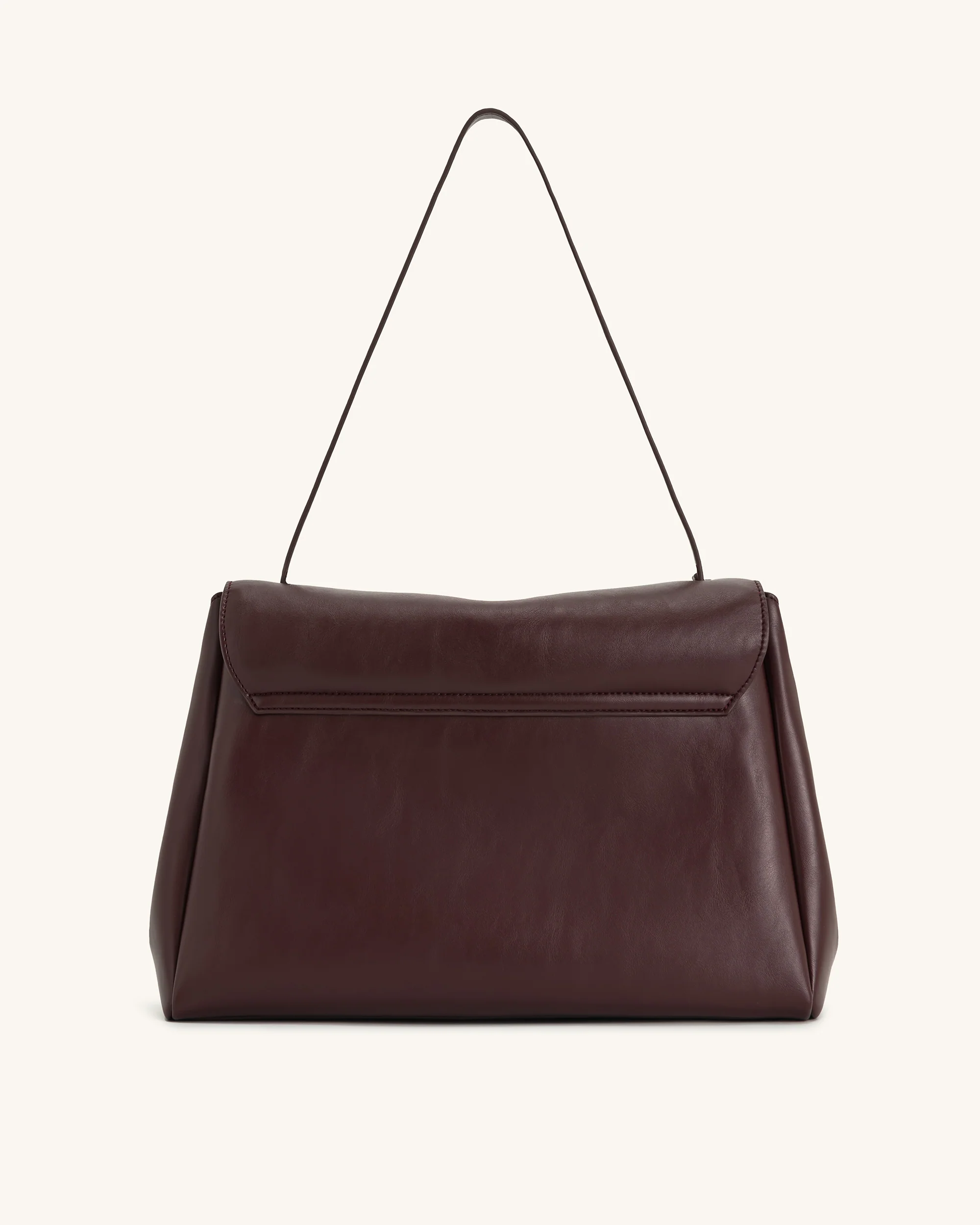 Hilary Schultertasche – Dunkles Burgunderrot - Image 3