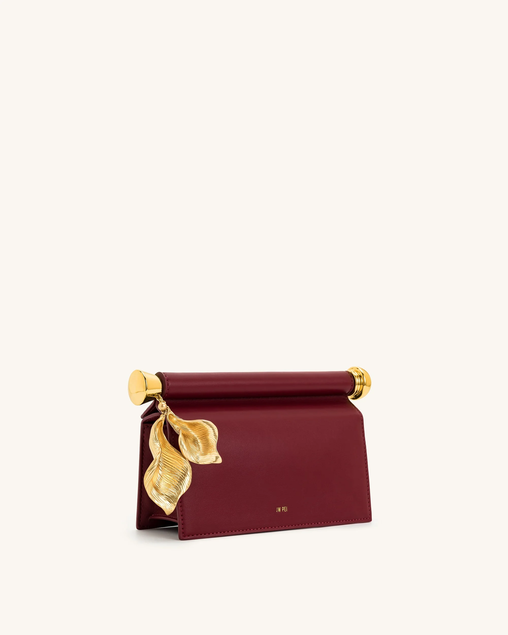 Holly Clutch mit Metallanhänger-Verzierung - Weinrot - Image 3