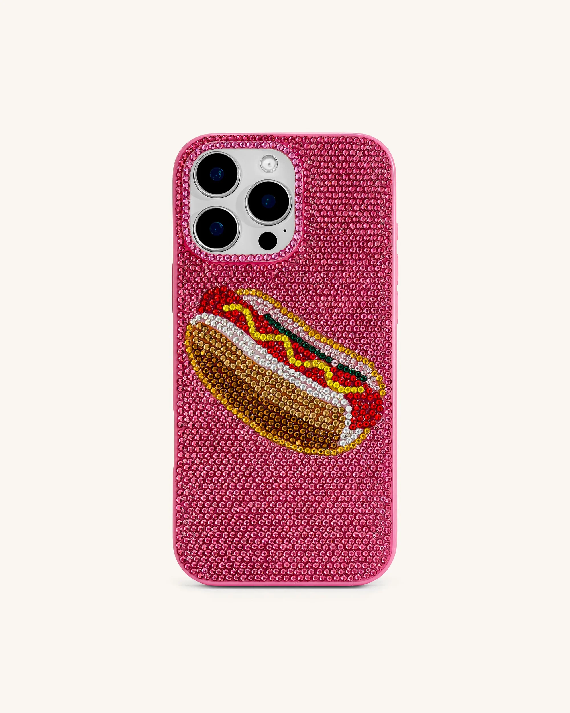 Hotdog-Phone-Hülle – Mehrfarbig Rosa