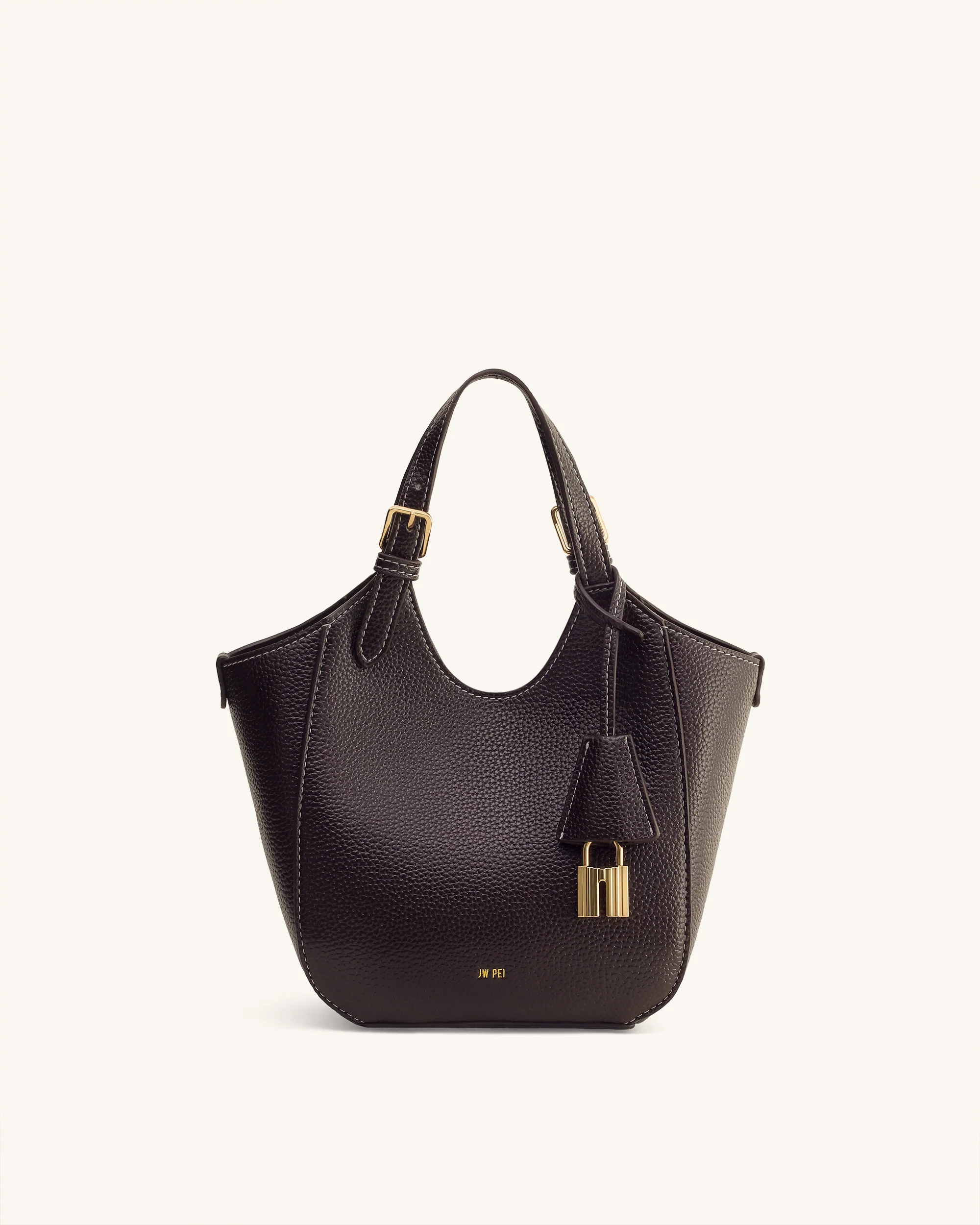 Ines Vorhängeschloss Shopper - Dunkelbraun - Image 4