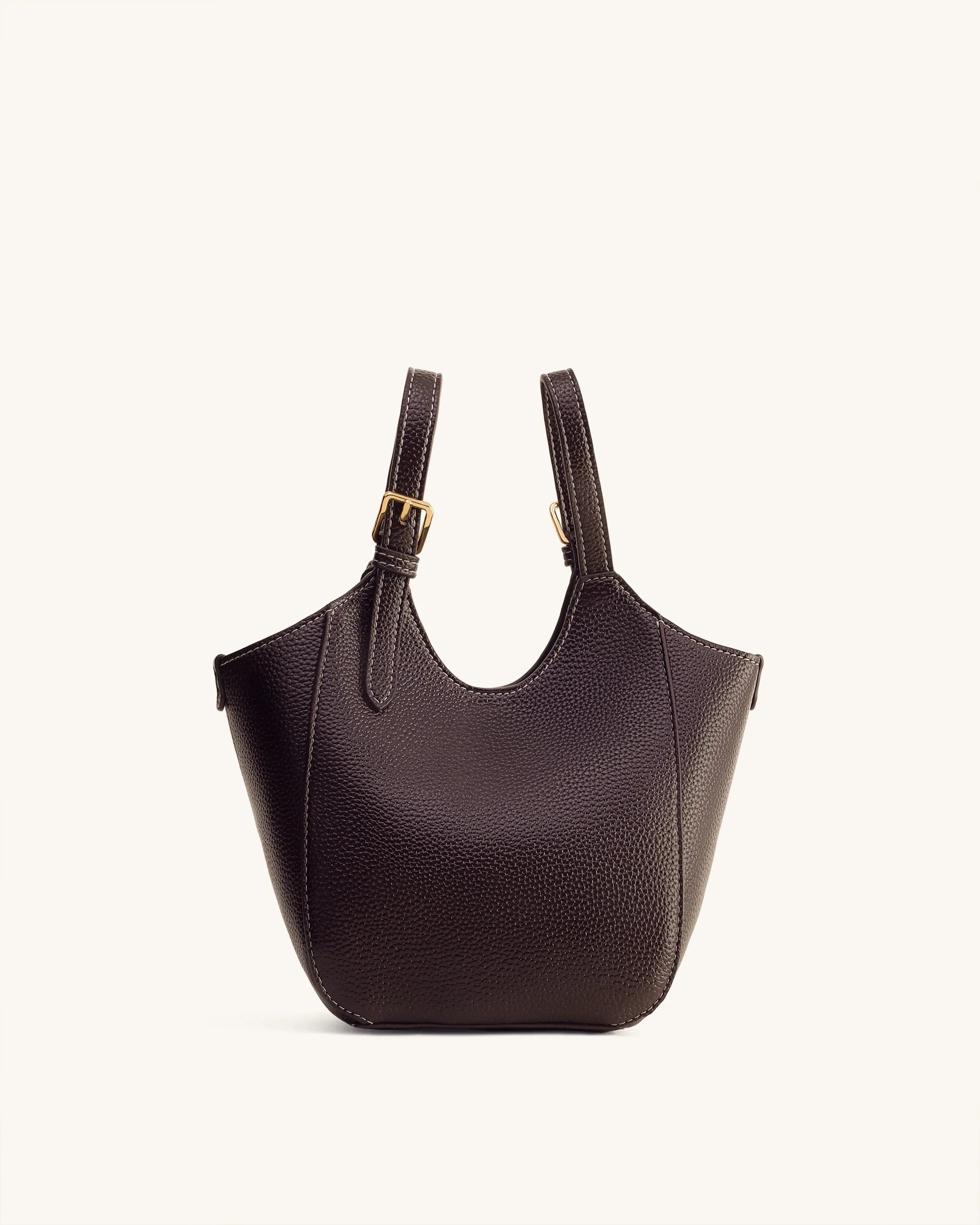 Ines Vorhängeschloss Shopper - Dunkelbraun - Image 6