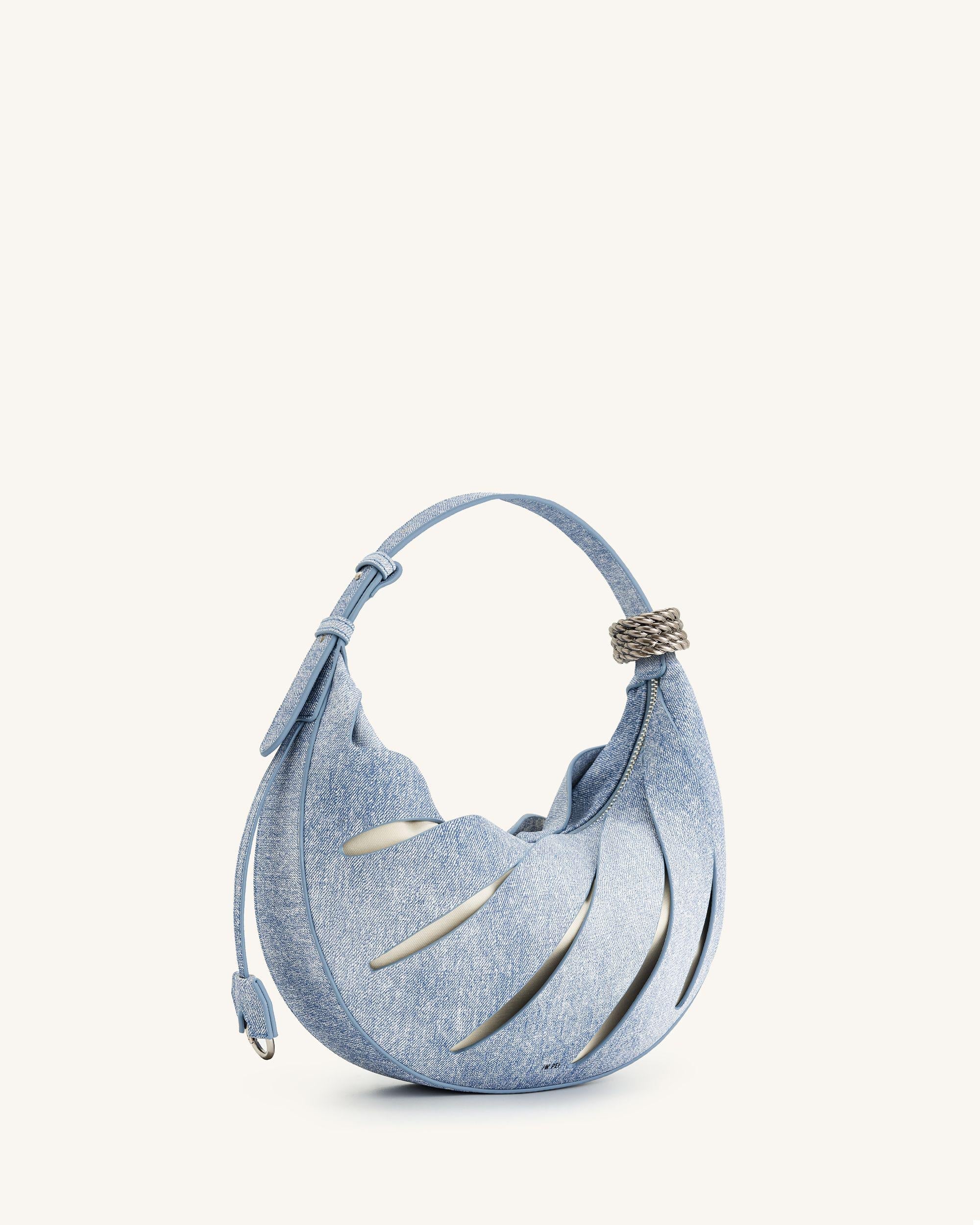 Jana Schultertasche mit Aussparungen - Blau - Image 2