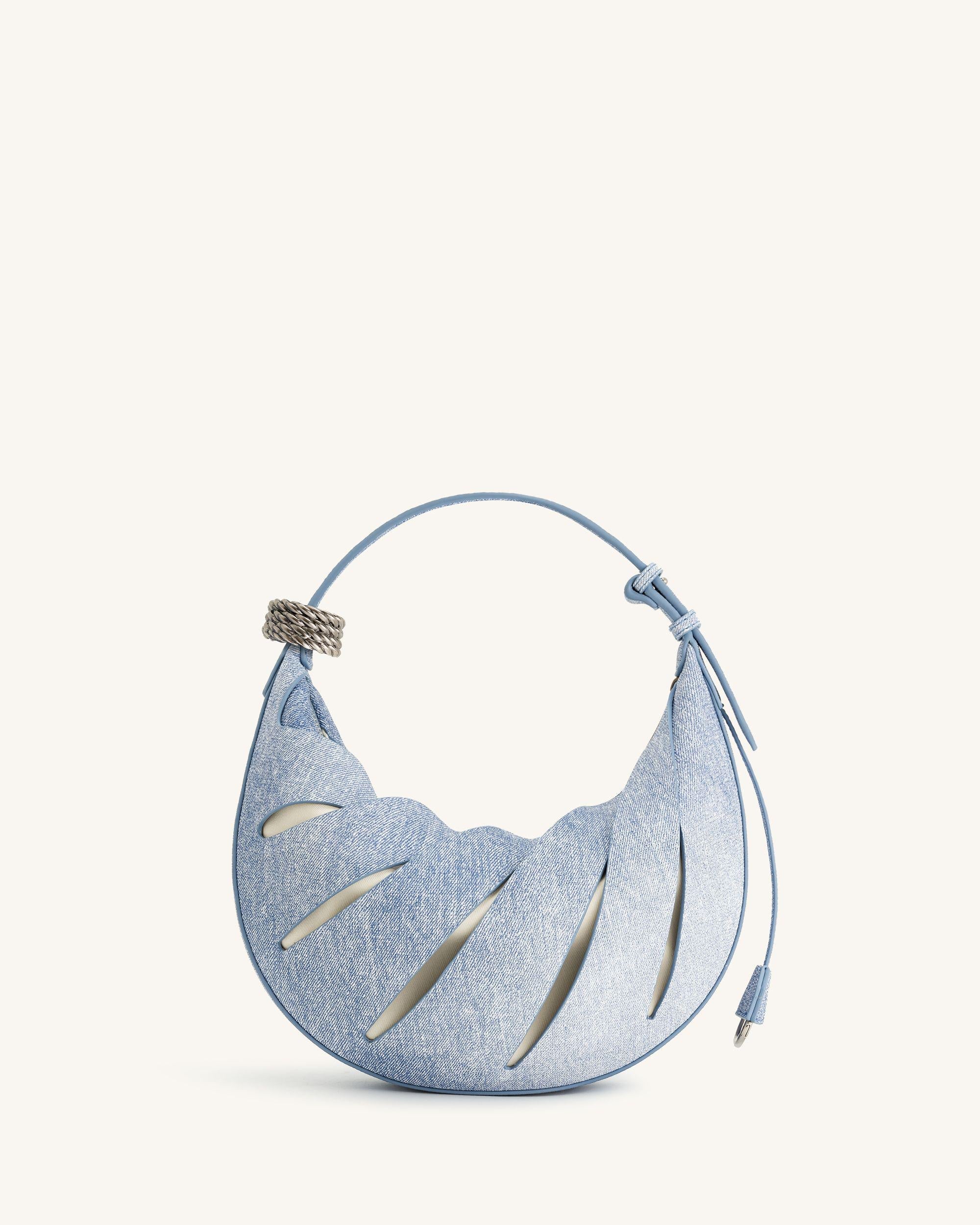 Jana Schultertasche mit Aussparungen - Blau - Image 3