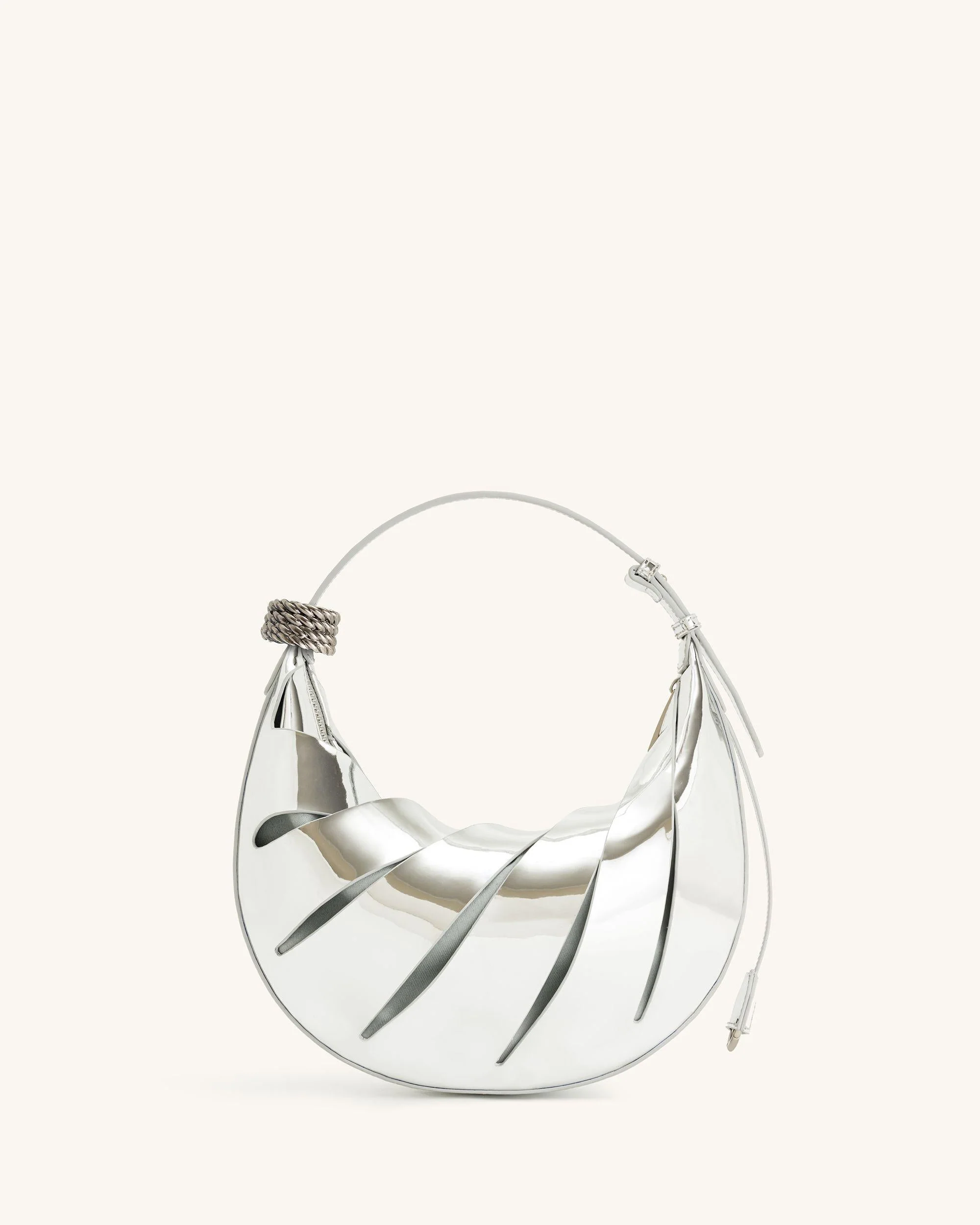 Jana Schultertasche mit Aussparungen - Silber - Image 4