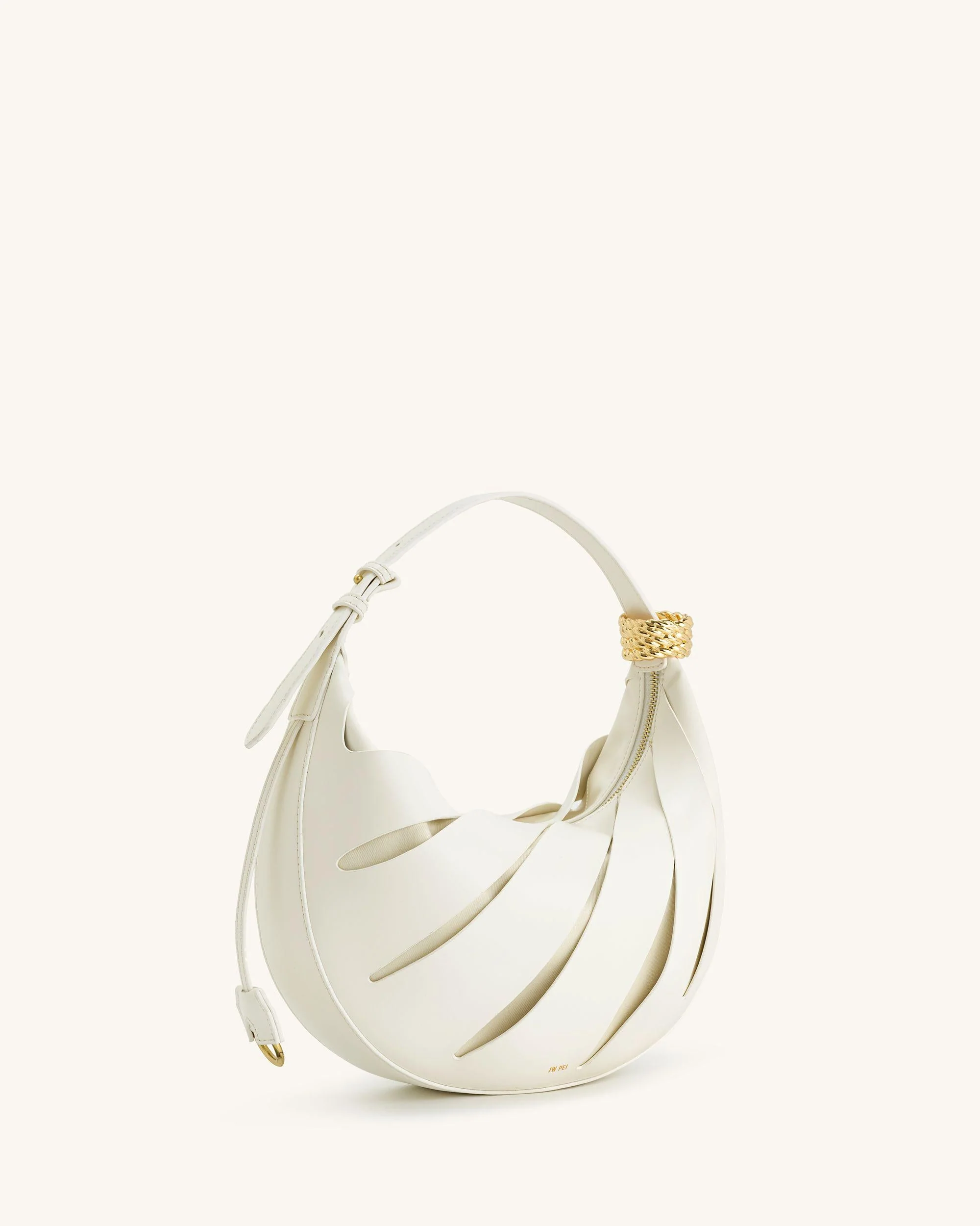 Jana Schultertasche mit Aussparungen - Weiß - Image 3
