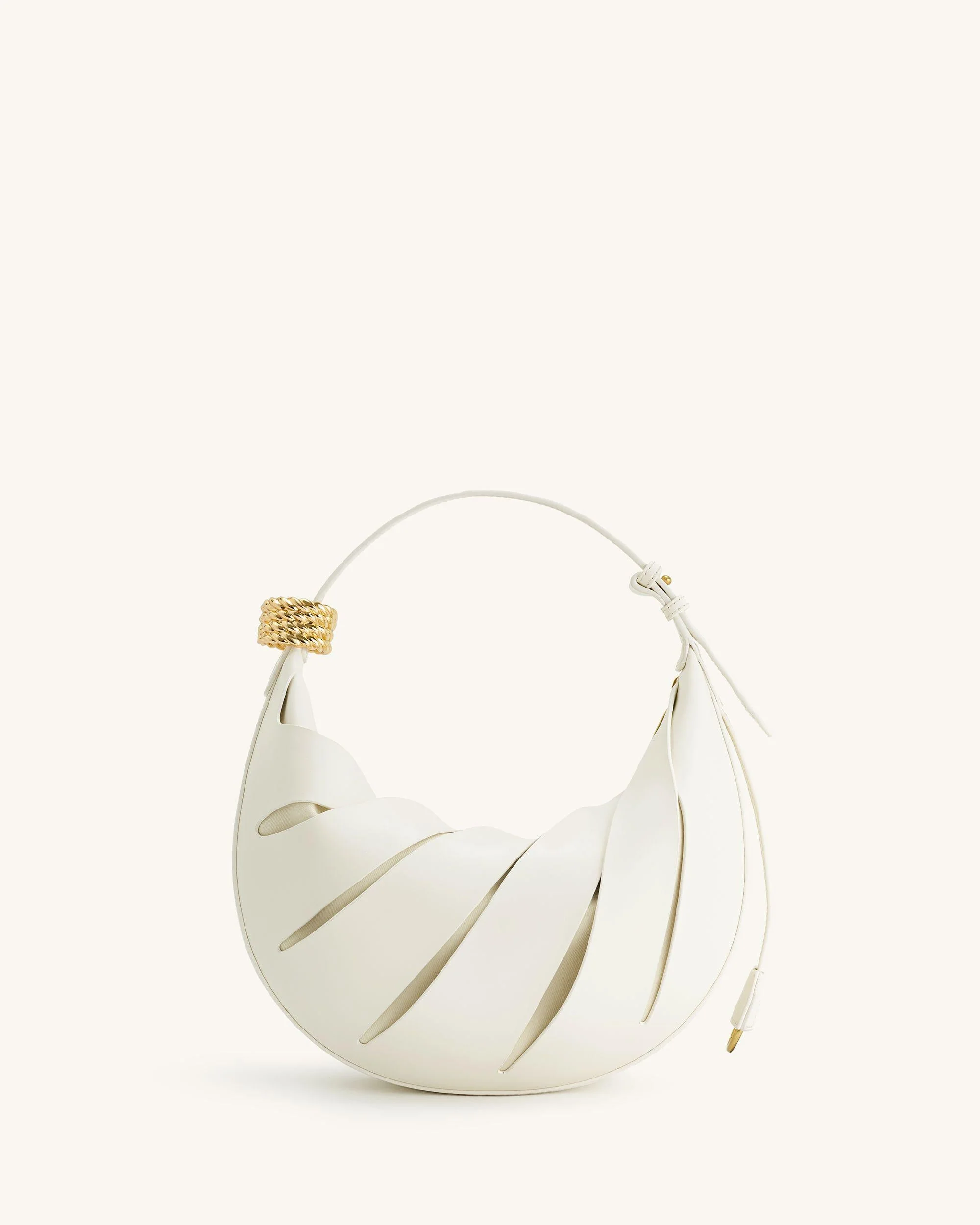 Jana Schultertasche mit Aussparungen - Weiß - Image 4