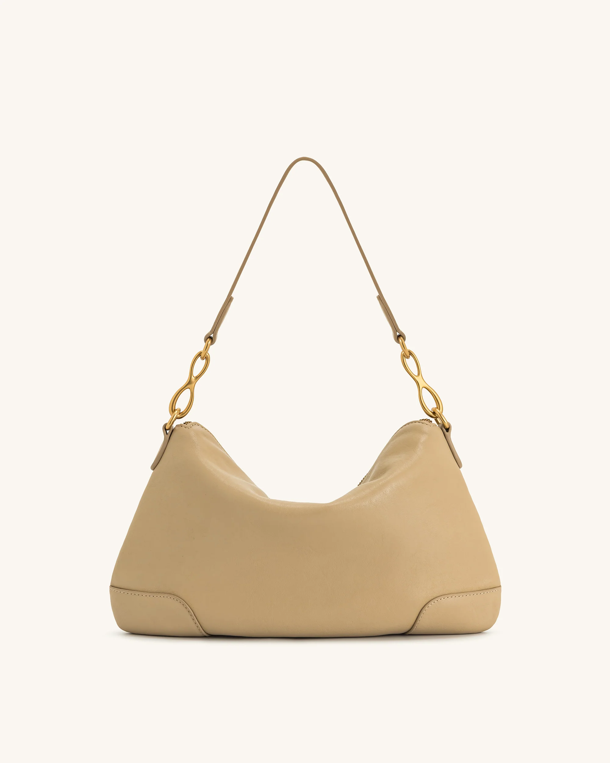 Jayla Schultertasche mit Metallanhänger-Verzierung – Khaki - Image 3