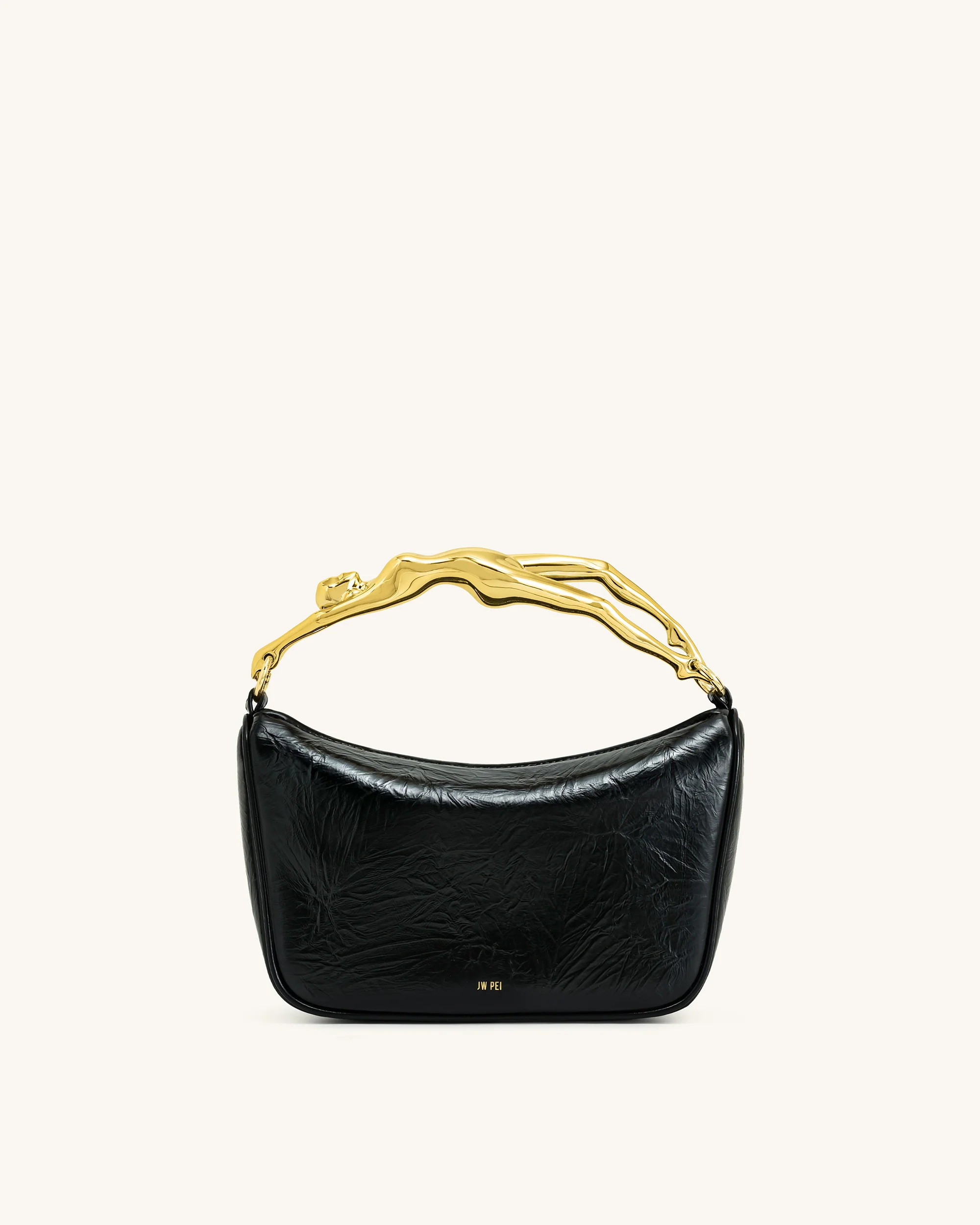 Jenny Handtasche mit menschenförmigem Griff – Schwarz