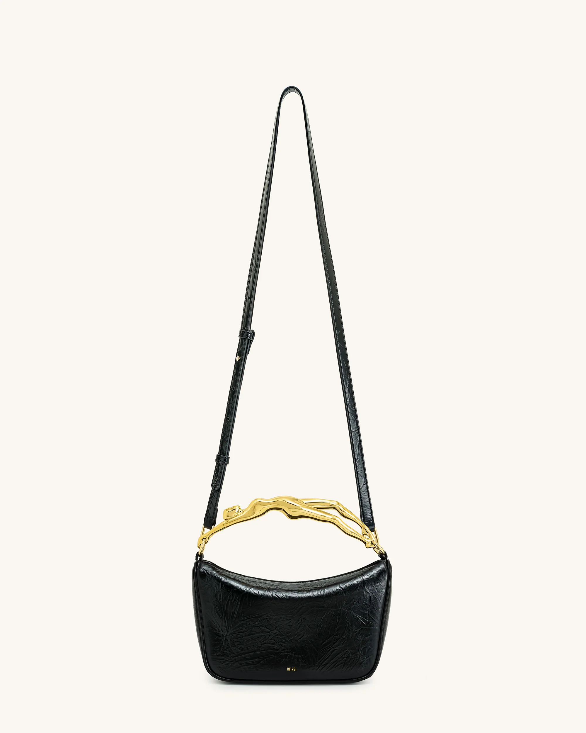 Jenny Handtasche mit menschenförmigem Griff – Schwarz - Image 2