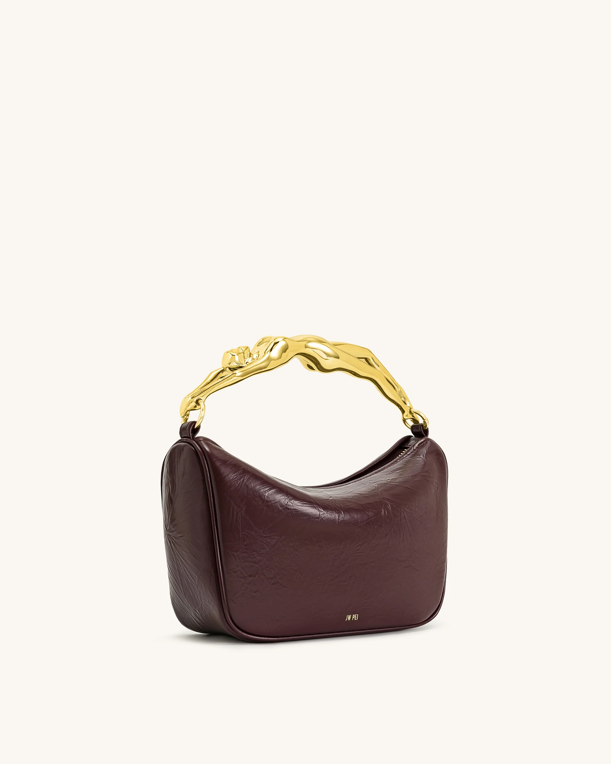 Jenny Handtasche mit Griff in Menschform – Dunkles Burgunderrot - Image 3