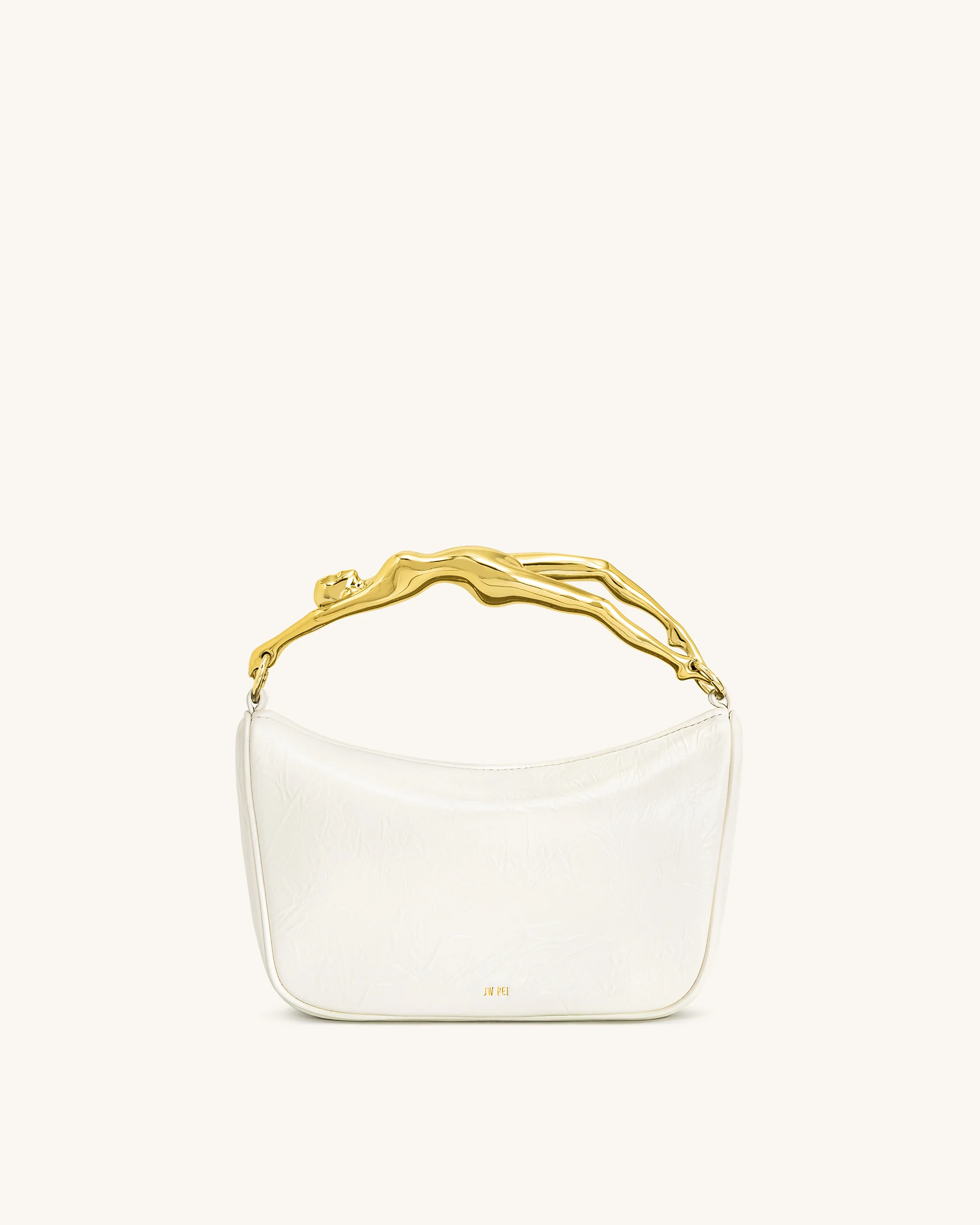 Jenny Handtasche mit Griff in Menschform – Weiß