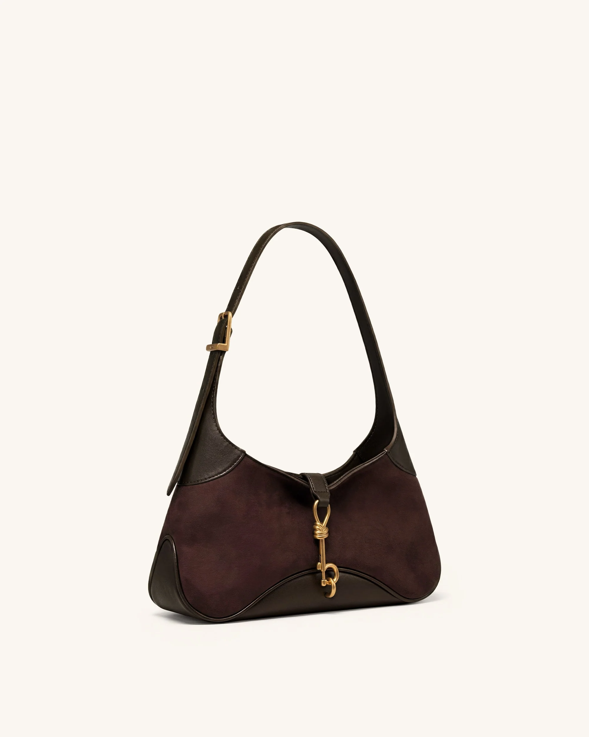 Juliette East-West-Schultertasche mit Schlüsselanhänger - Dunkelbraun - Image 2