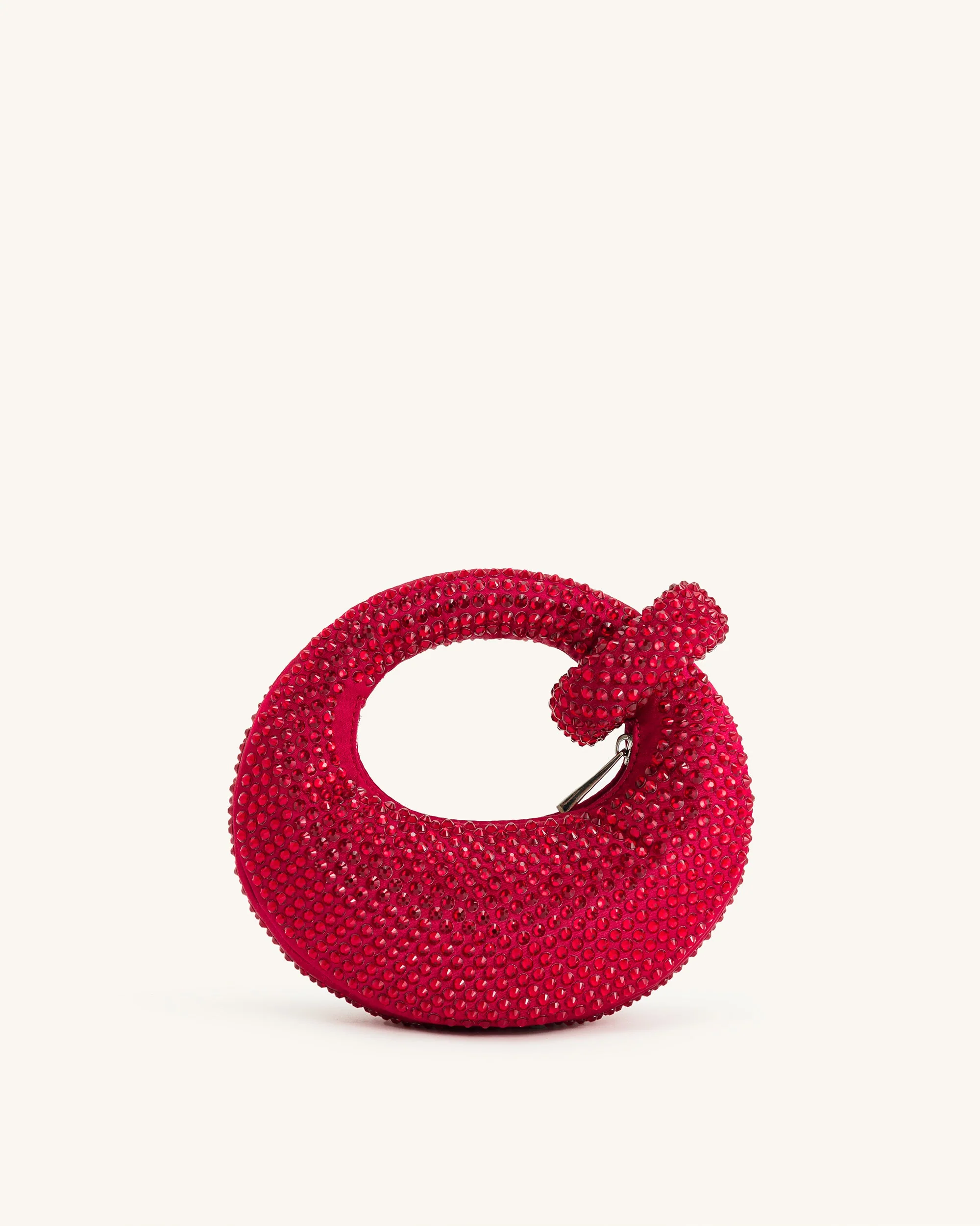 Abakus Künstliche Kristall Mini-Handtasche mit Obergriff - Rot - Image 4