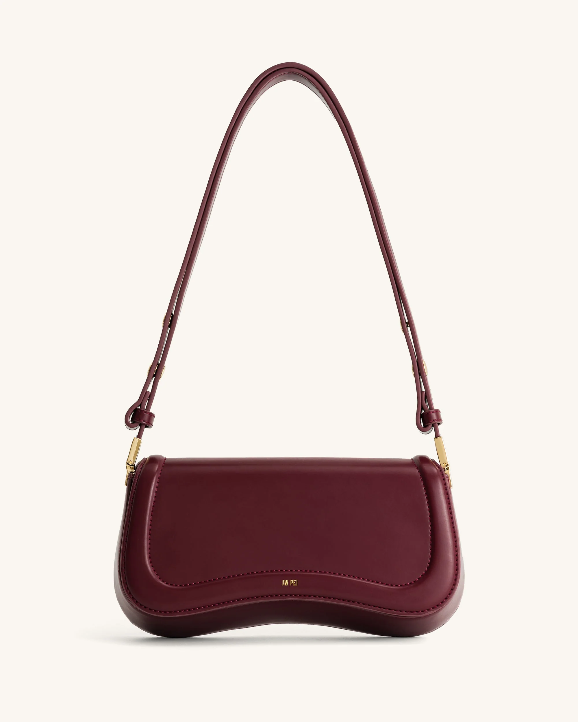 Joy Schultertasche - Tiefes Karmesinrot