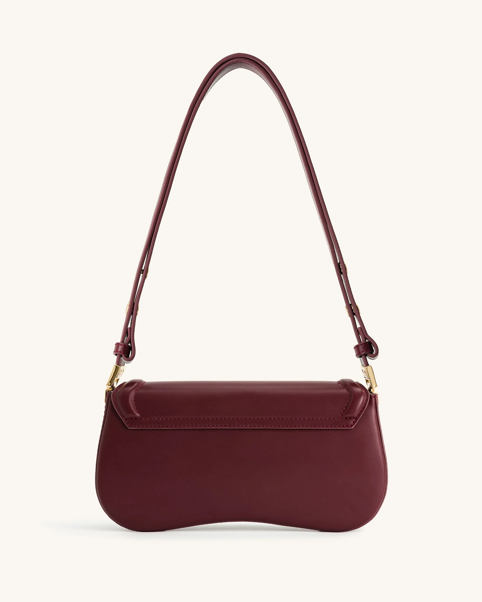 Joy Schultertasche - Tiefes Karmesinrot - Image 4