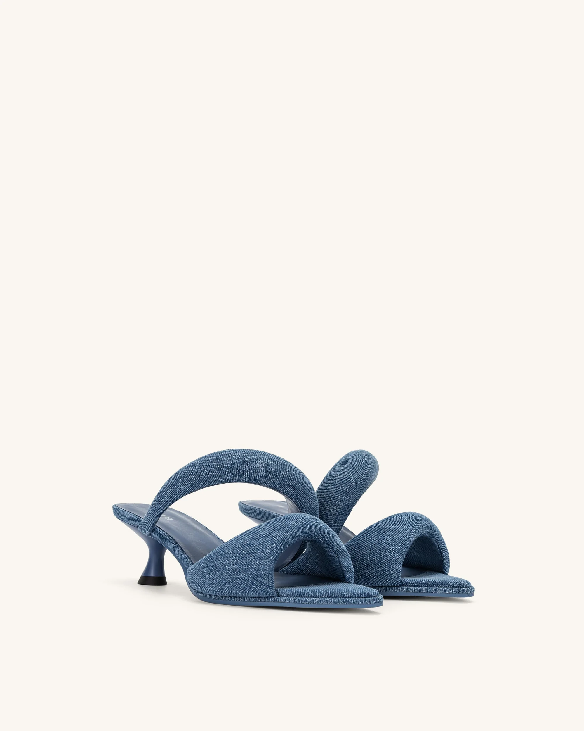 JW PEI Damen Sara Pantolette Denim - Blau - Image 3