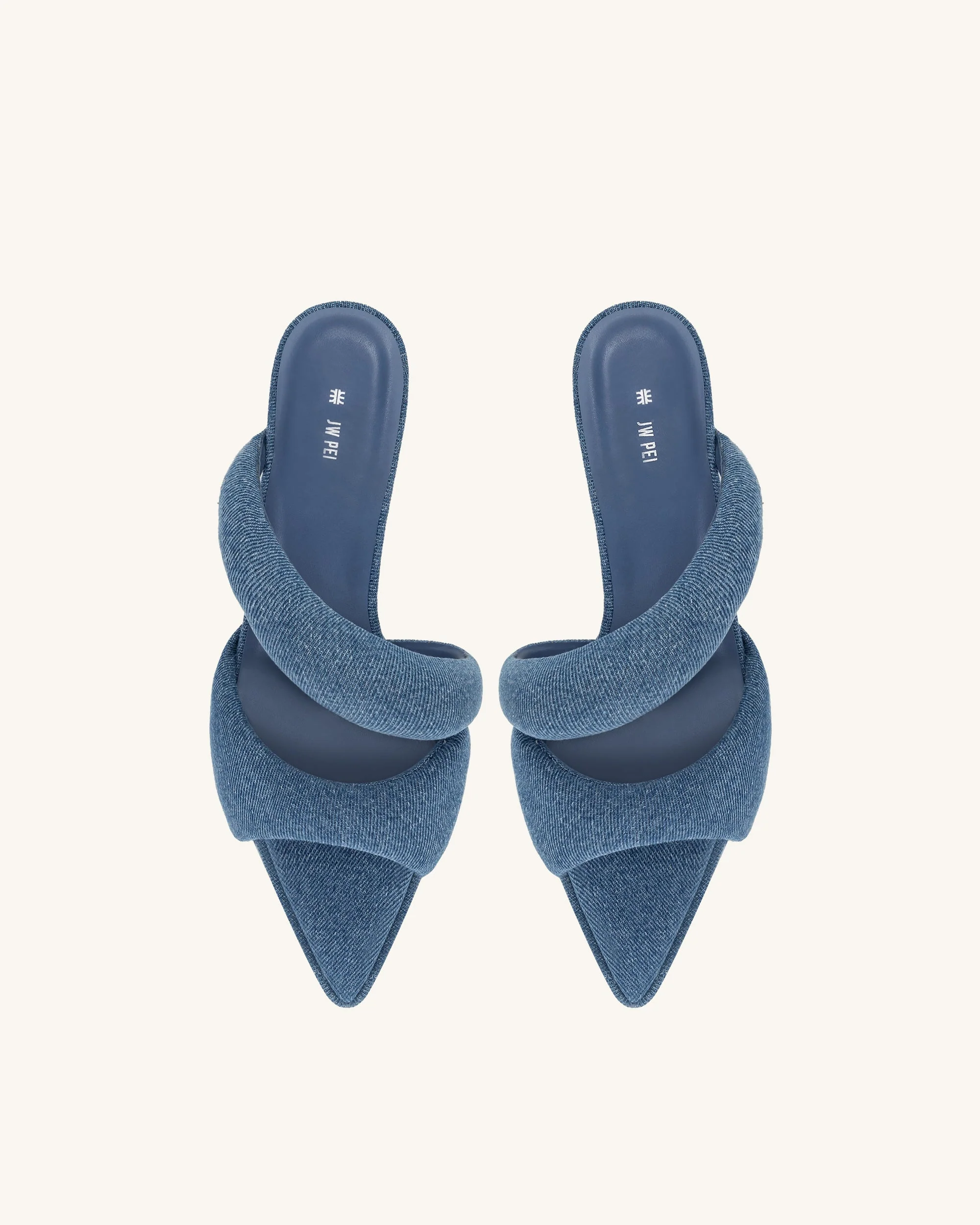 JW PEI Damen Sara Pantolette Denim - Blau - Image 4