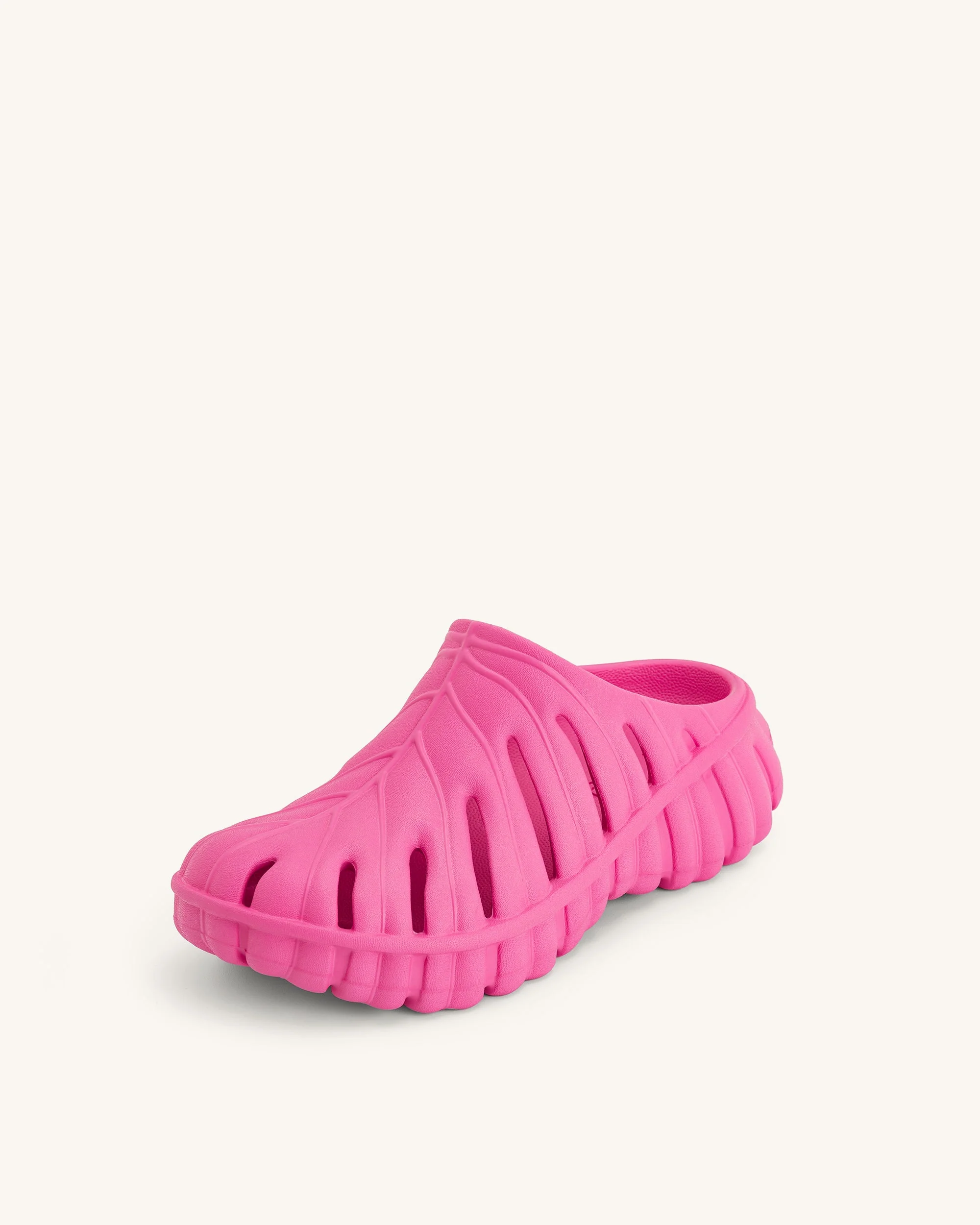 JW PEI Damen Tara Blatt Plattform Clog - Leuchtendes Pink - Image 4