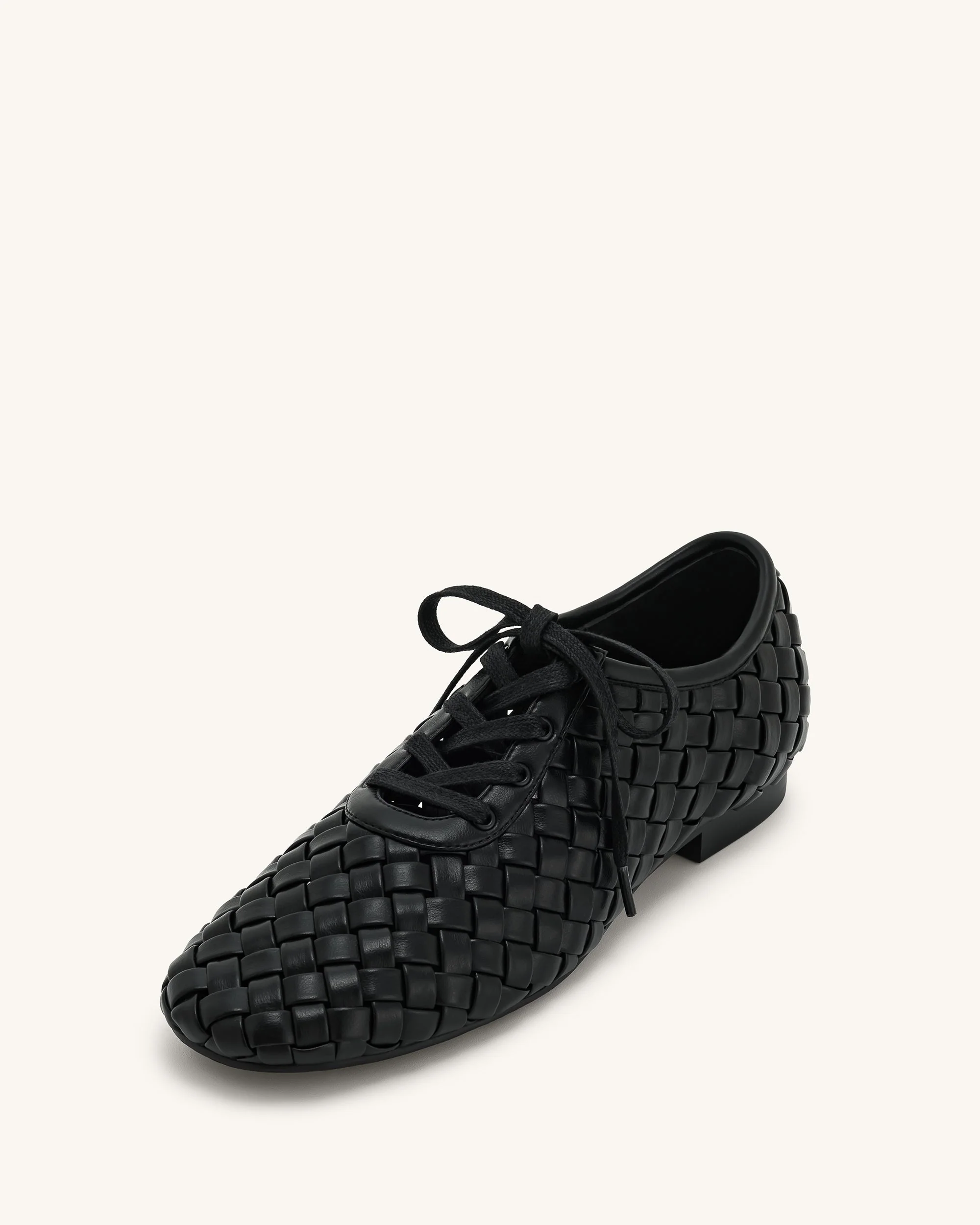 Kayla Geflochtene Riemen Ballerinas - Schwarz - Image 6