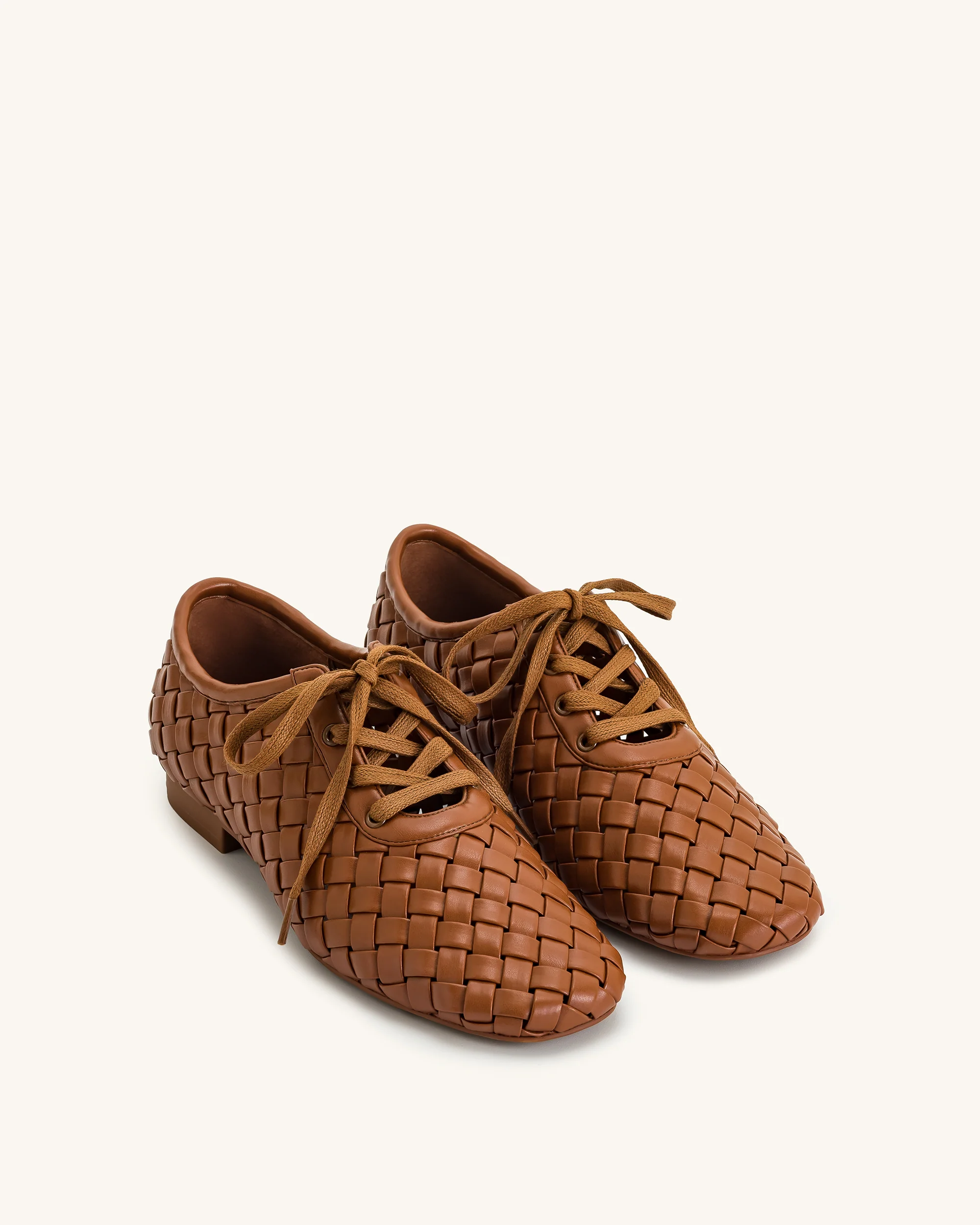 Kayla Geflochtene Riemen-Flatschuhe - Braun - Image 2