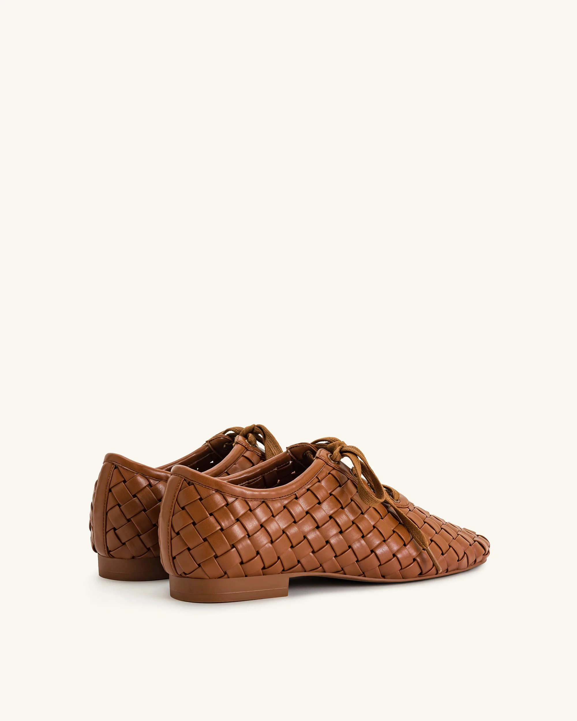 Kayla Geflochtene Riemen-Flatschuhe - Braun - Image 3