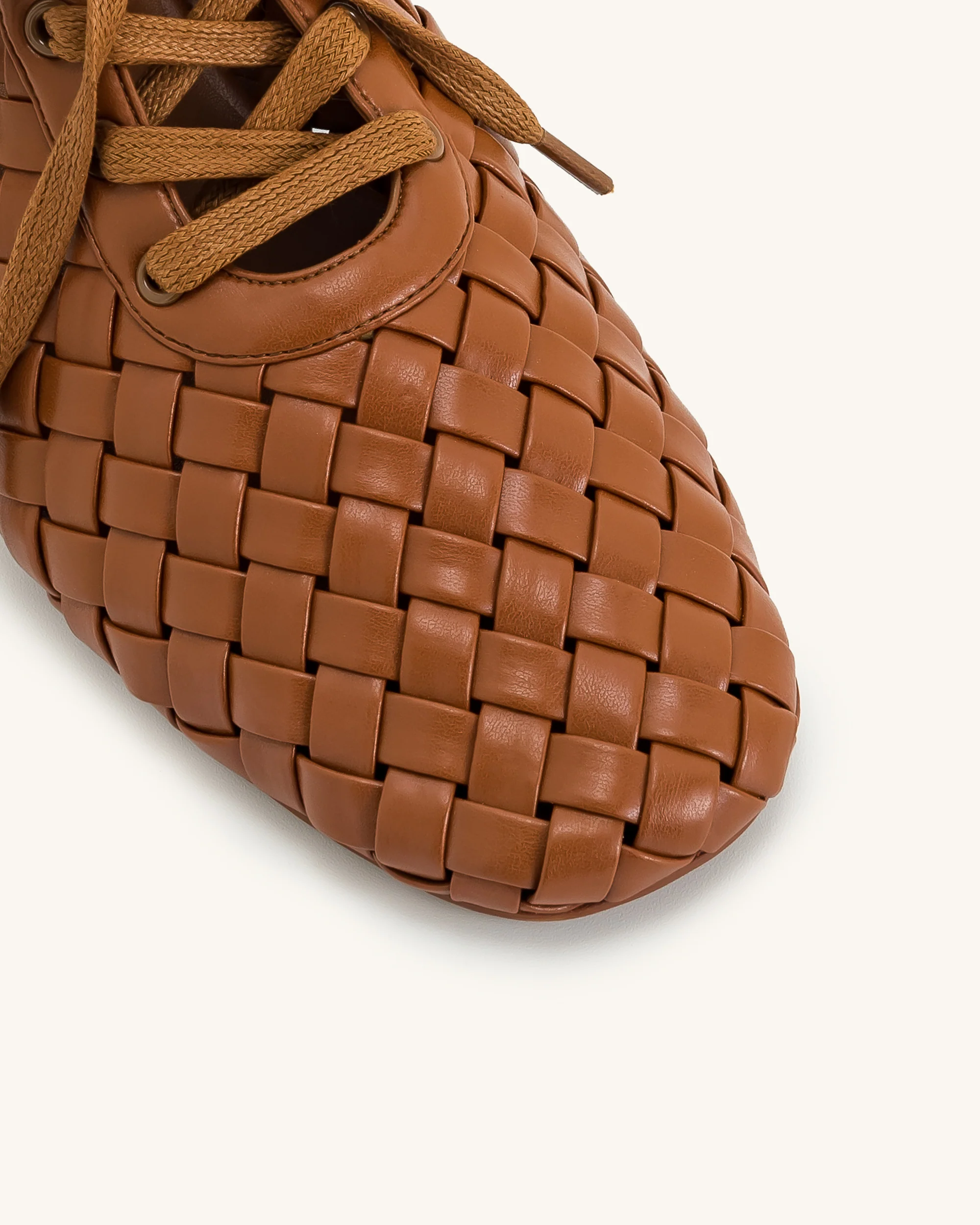 Kayla Geflochtene Riemen-Flatschuhe - Braun - Image 4