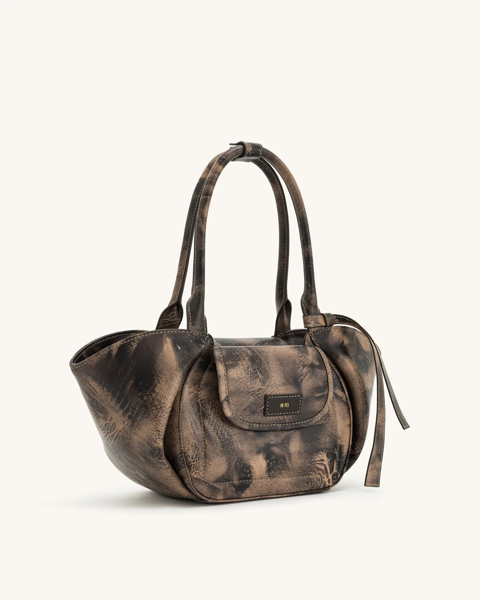 Zoey Pockets Schultertasche - Braun - Image 2