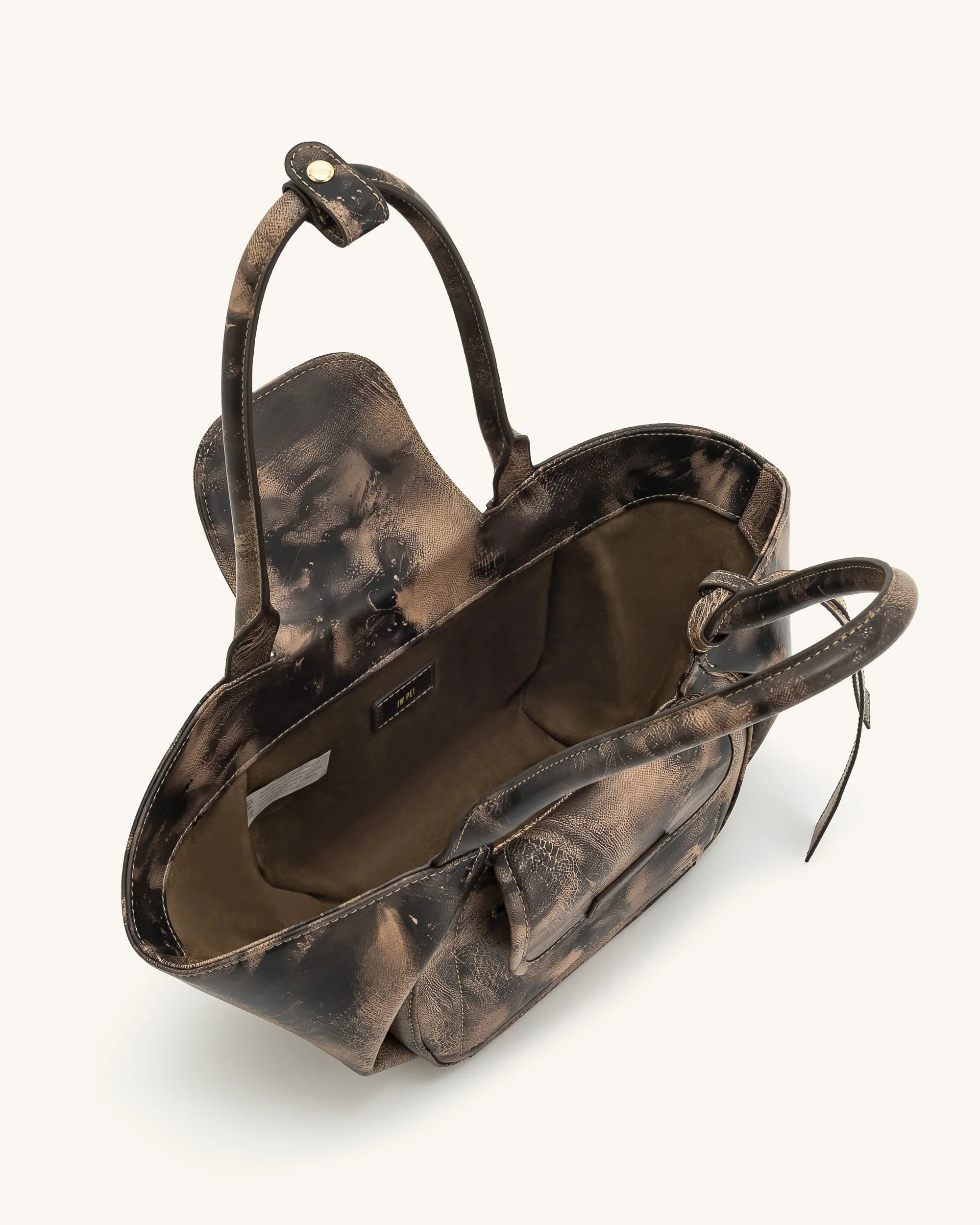Zoey Pockets Schultertasche - Braun - Image 4