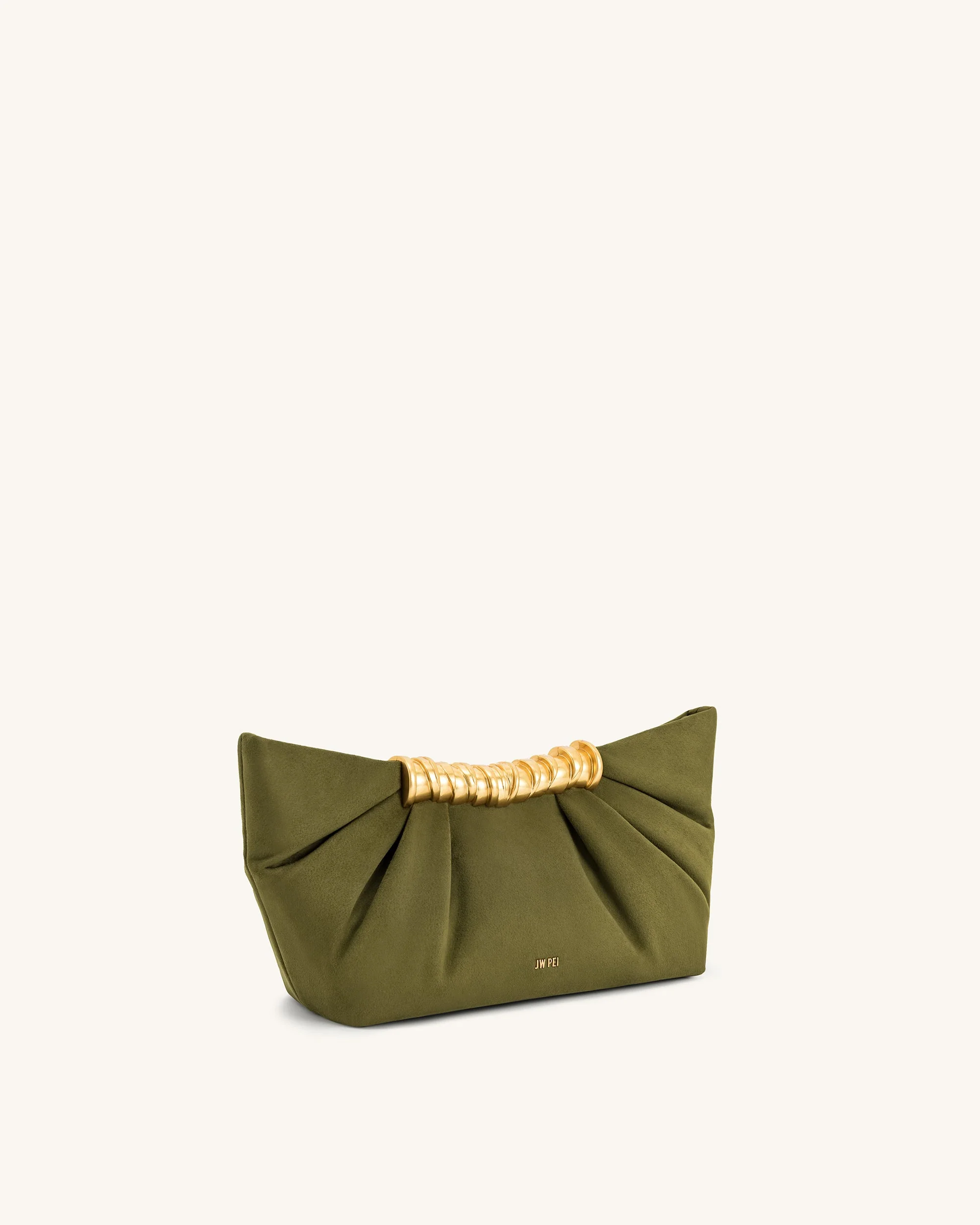 Leia Falten-Clutch - Dunkelolivgrün - Image 2