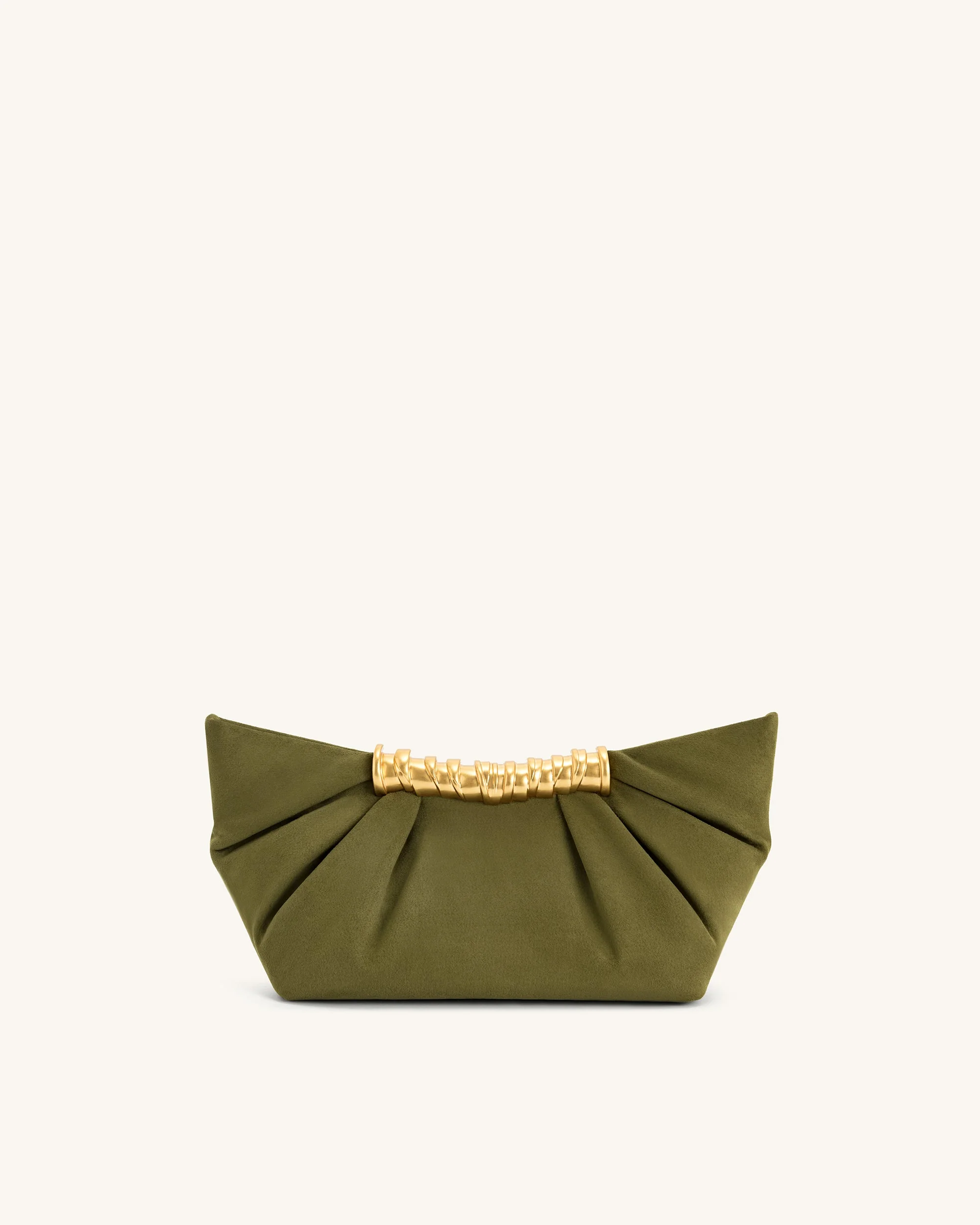 Leia Falten-Clutch - Dunkelolivgrün - Image 3