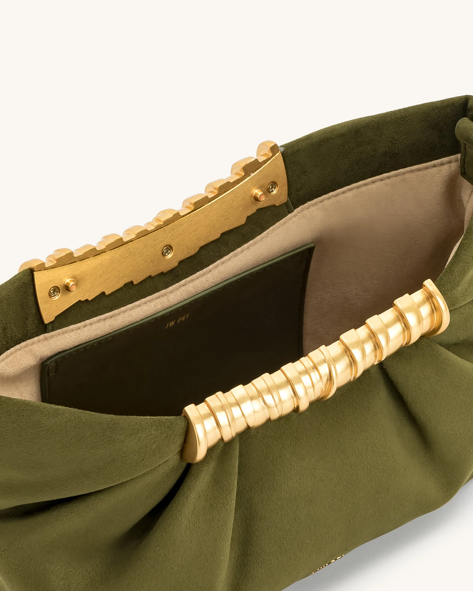 Leia Falten-Clutch - Dunkelolivgrün - Image 4
