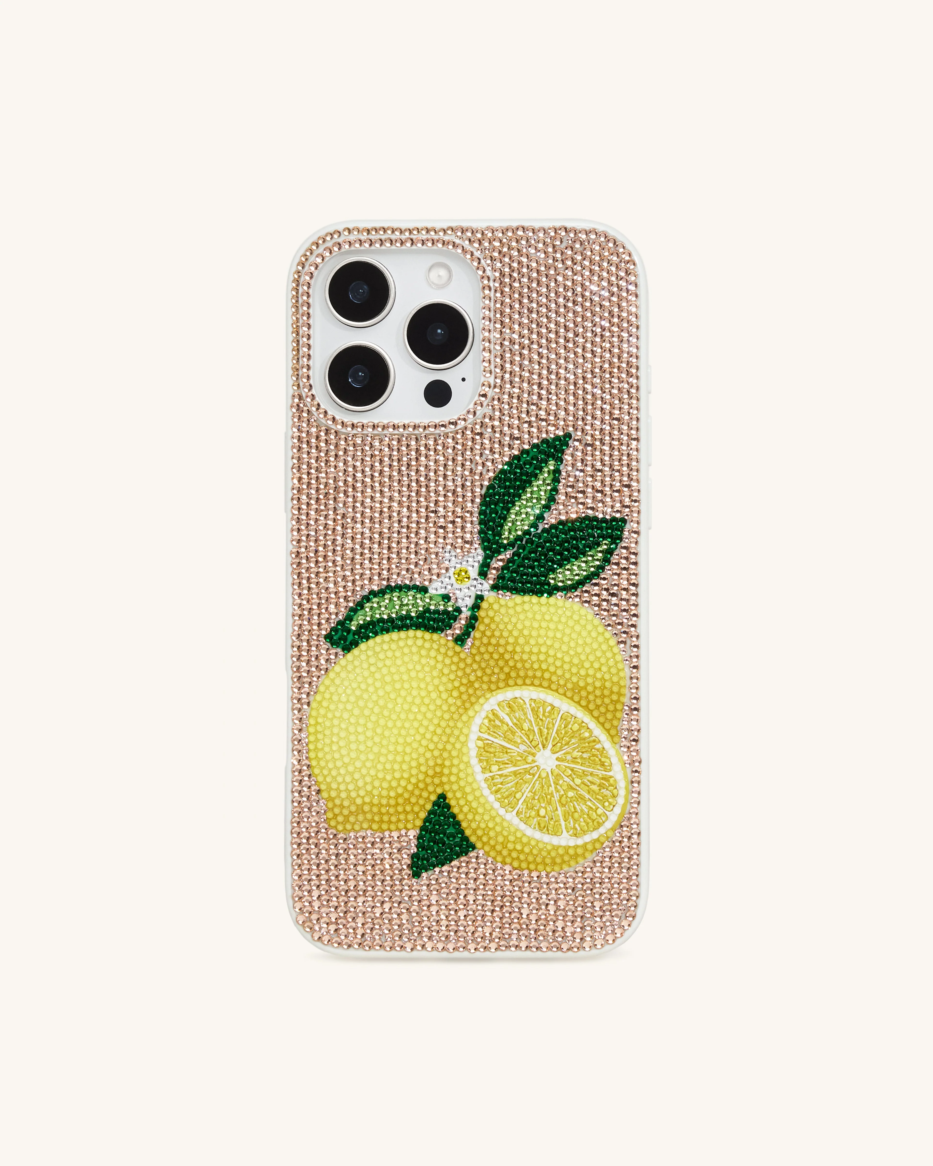 Lemon Kunstkristall Handyhülle - Gold - Image 2