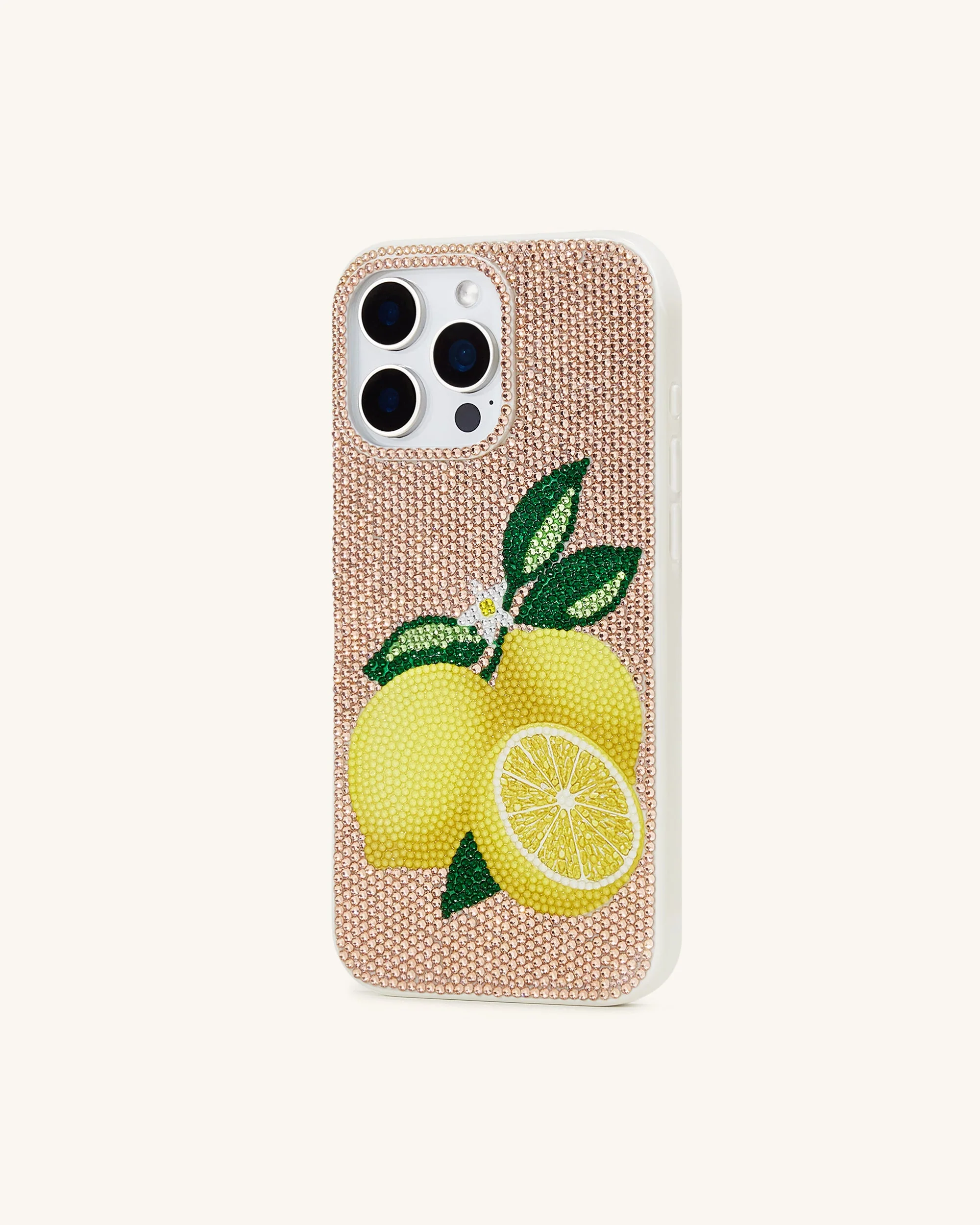 Lemon Kunstkristall Handyhülle - Gold - Image 3