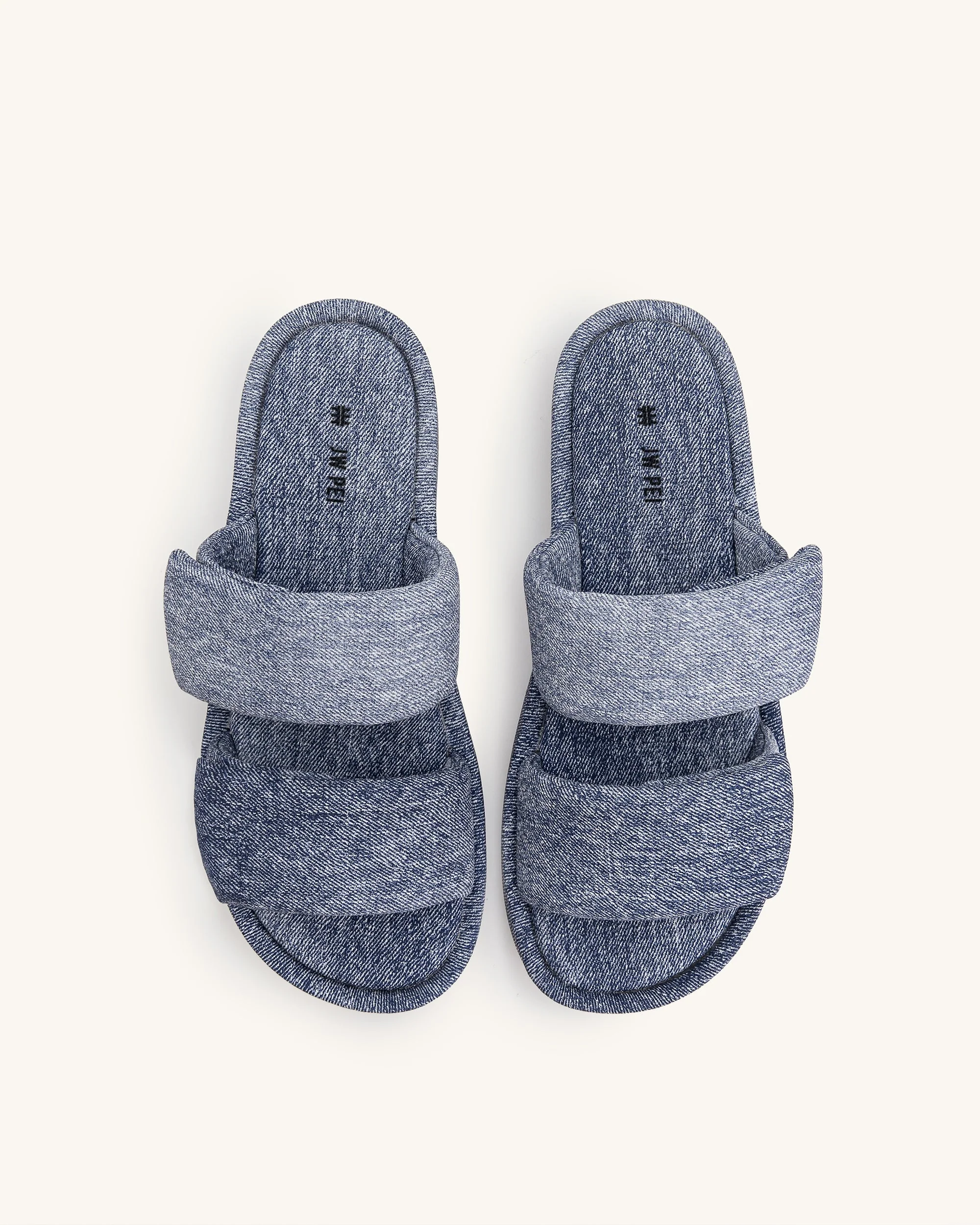 Lexi Denim geprägte Sandale - Blau - Image 4