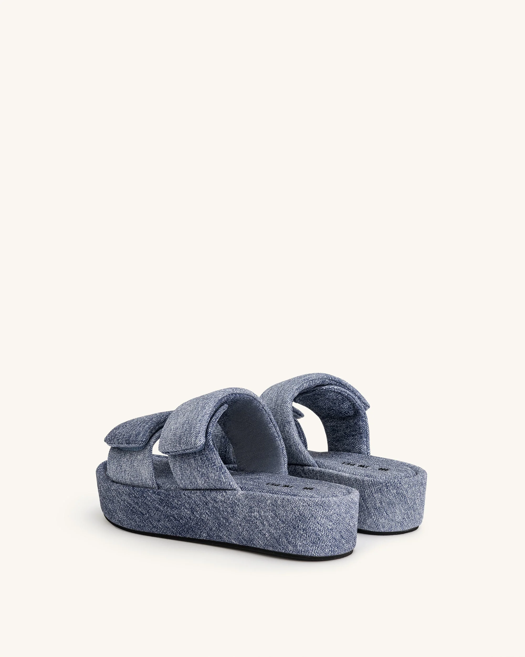 Lexi Denim geprägte Sandale - Blau - Image 5