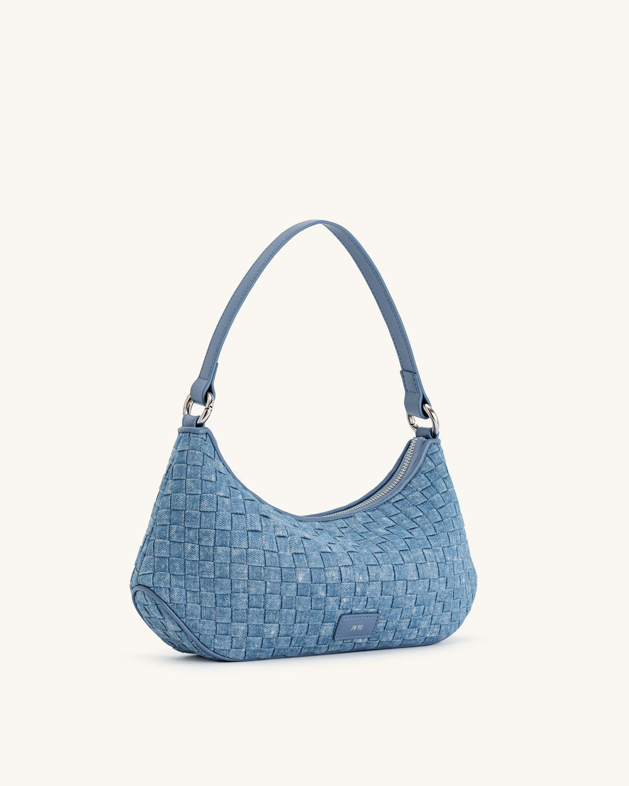 Lily Schultertasche - Blaues Denim-Gewebe - Image 2