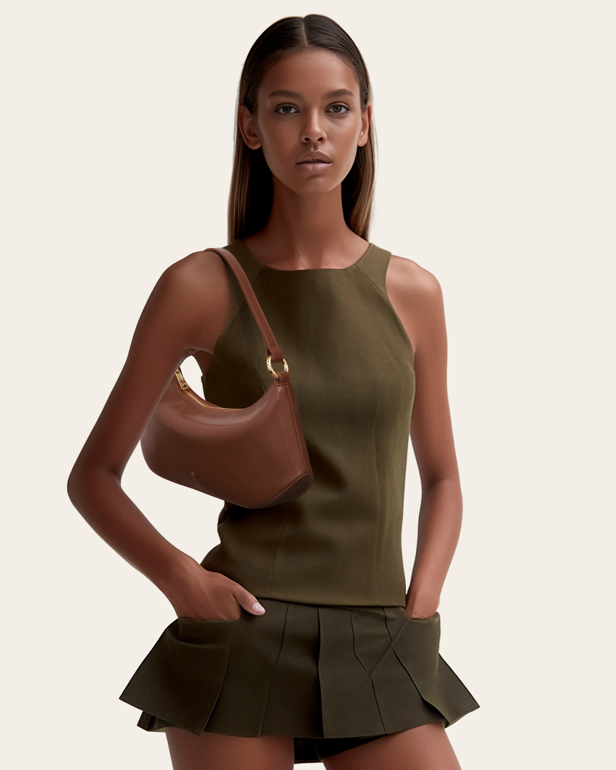 Lily Schultertasche - Braun - Image 2