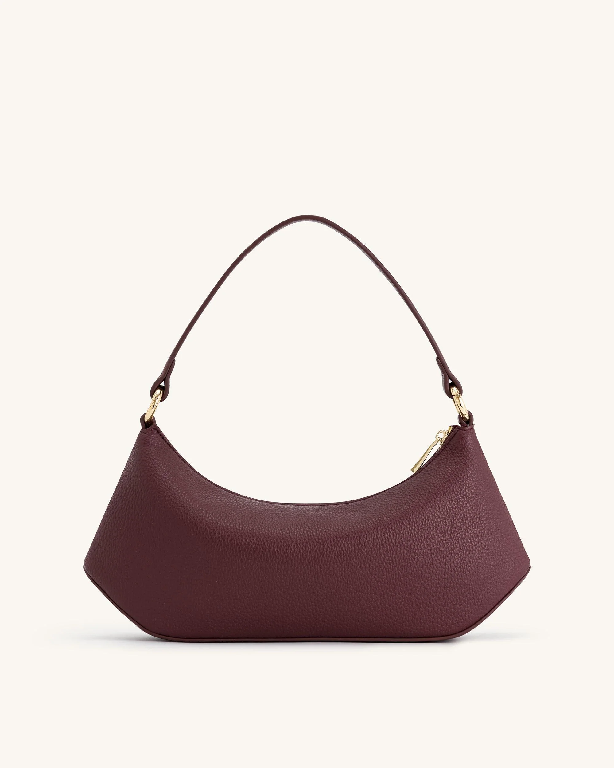 Lily Schultertasche - Tiefes Karmesinrot - Image 3